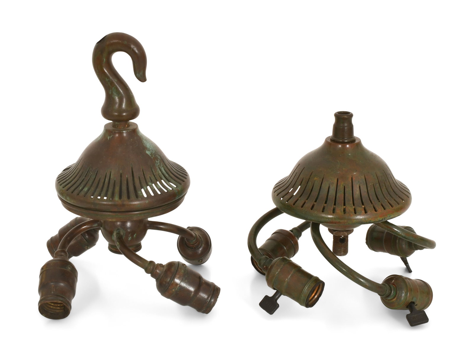 Tiffany Studios, Two Socket Clusters (1 of 5)