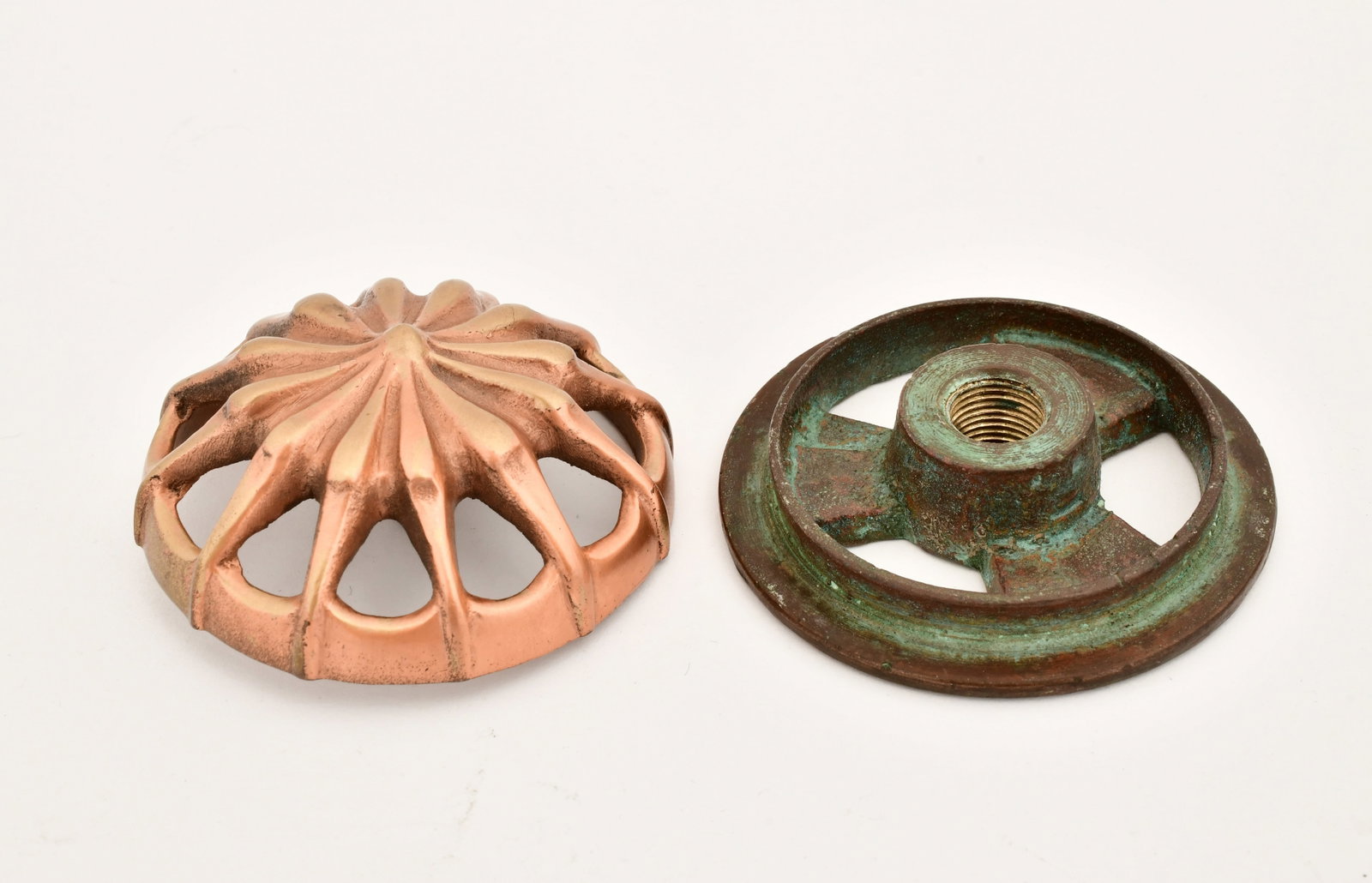 Tiffany Studios, Three Risers, Ring & "Spider" Heat Cap - 2
