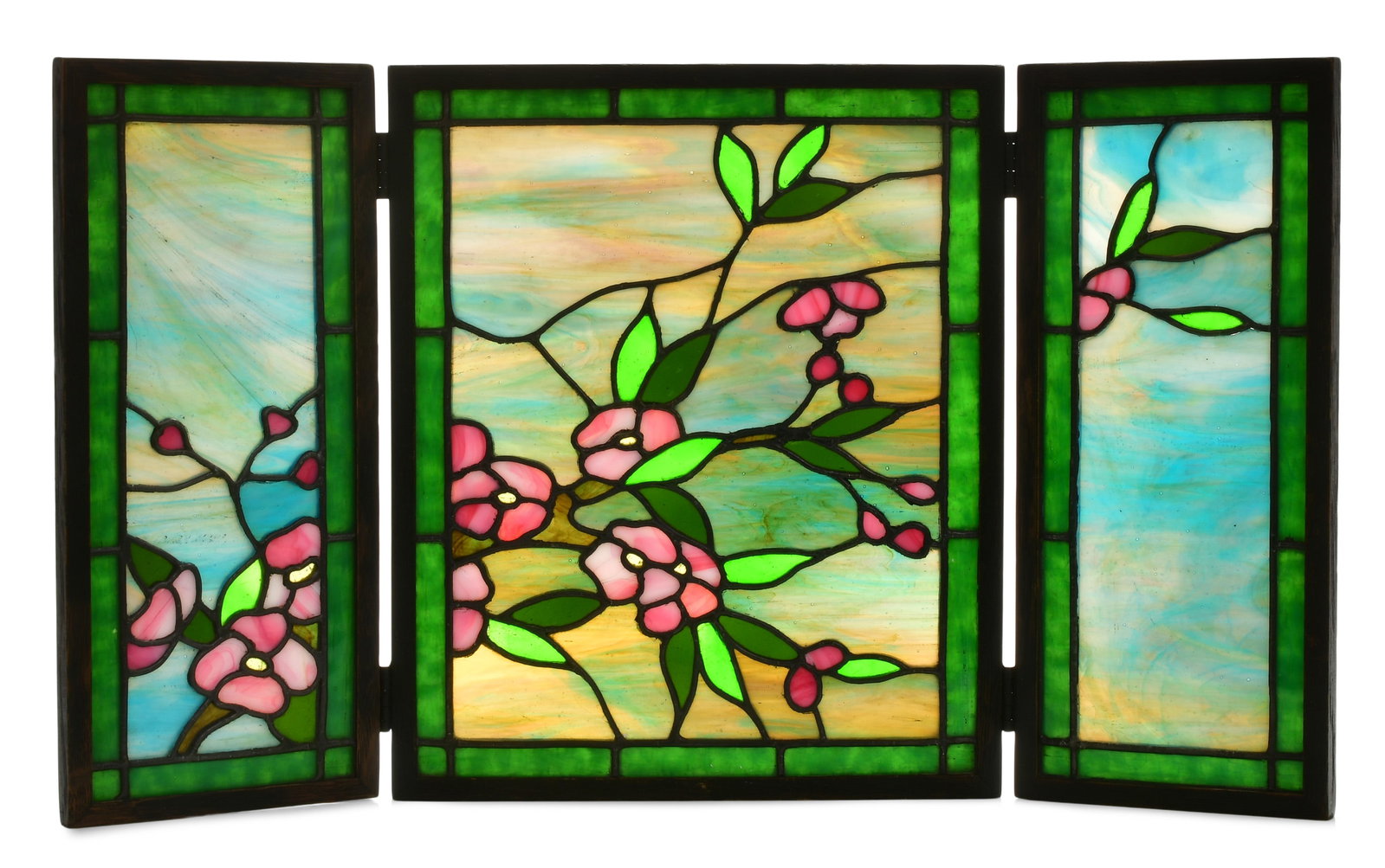 American Leaded Glass Floral Tea Screen (1 of 8)