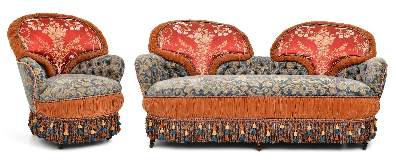 A Victorian Turkish Sofa and Armchair (1 of 10)
