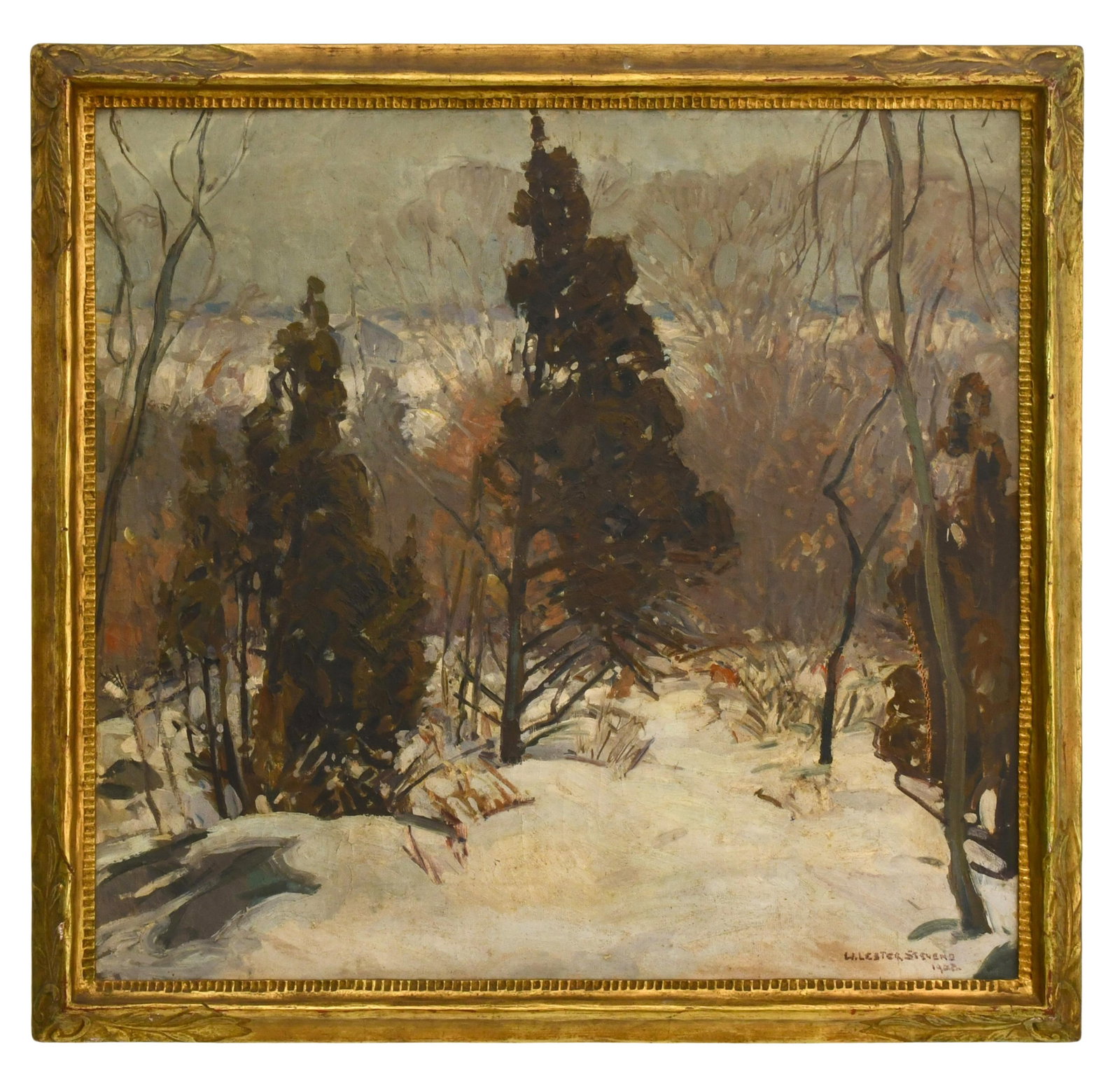 William Lester Stevens (American, 1888-1969), Winter Landscape (1 of 5)