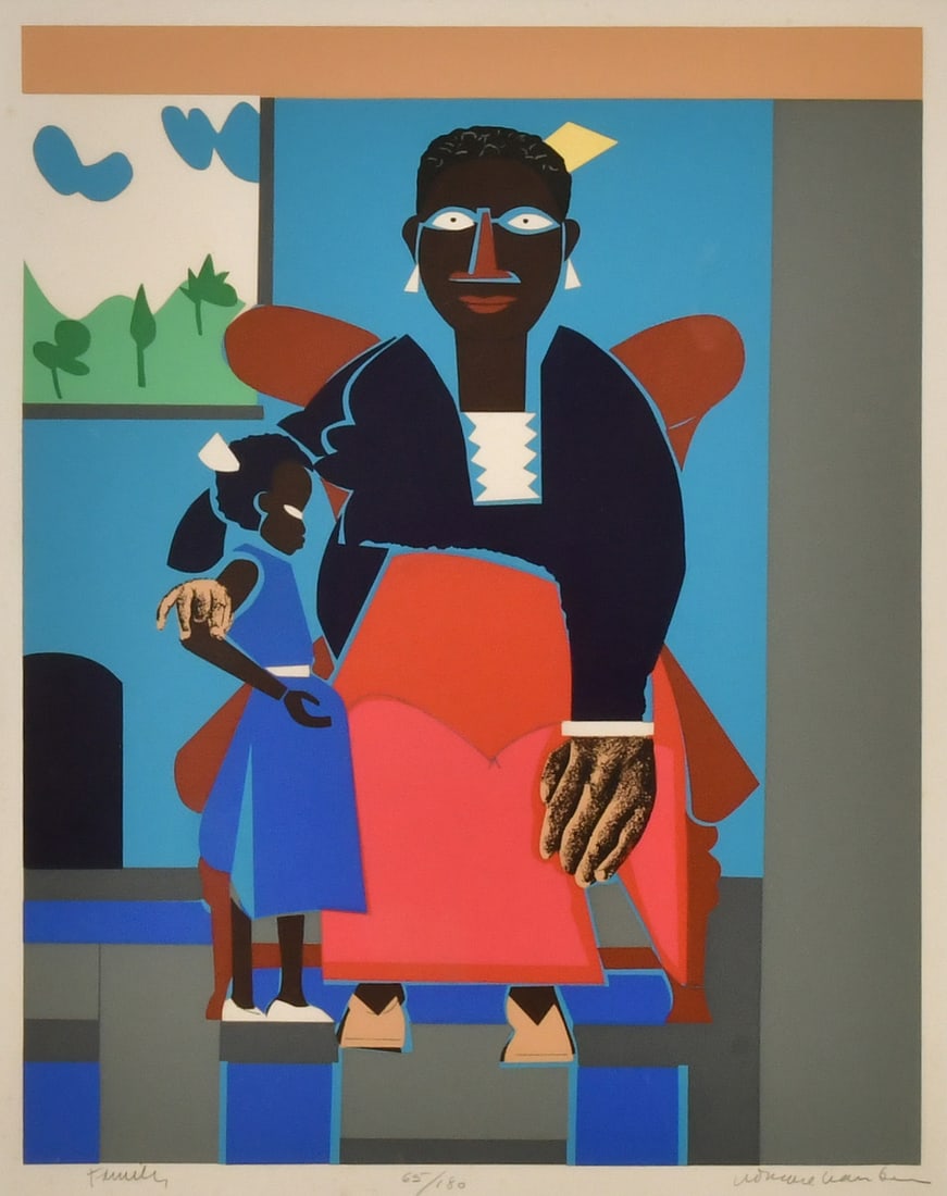 Romare Bearden (American, 1911-1988), "Family (Mother and Child)" (1973) (1 of 1)