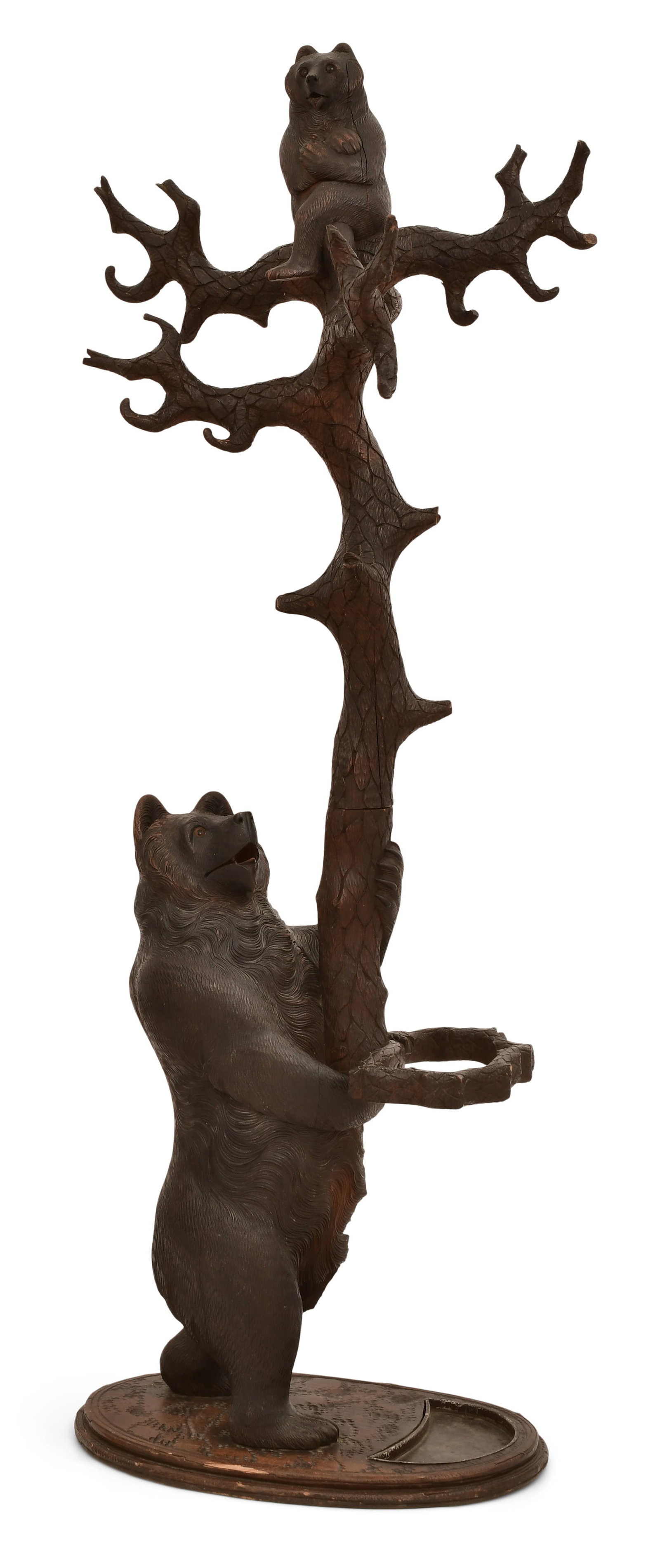 Black Forest Carved Bear Hall Tree (1 of 1)