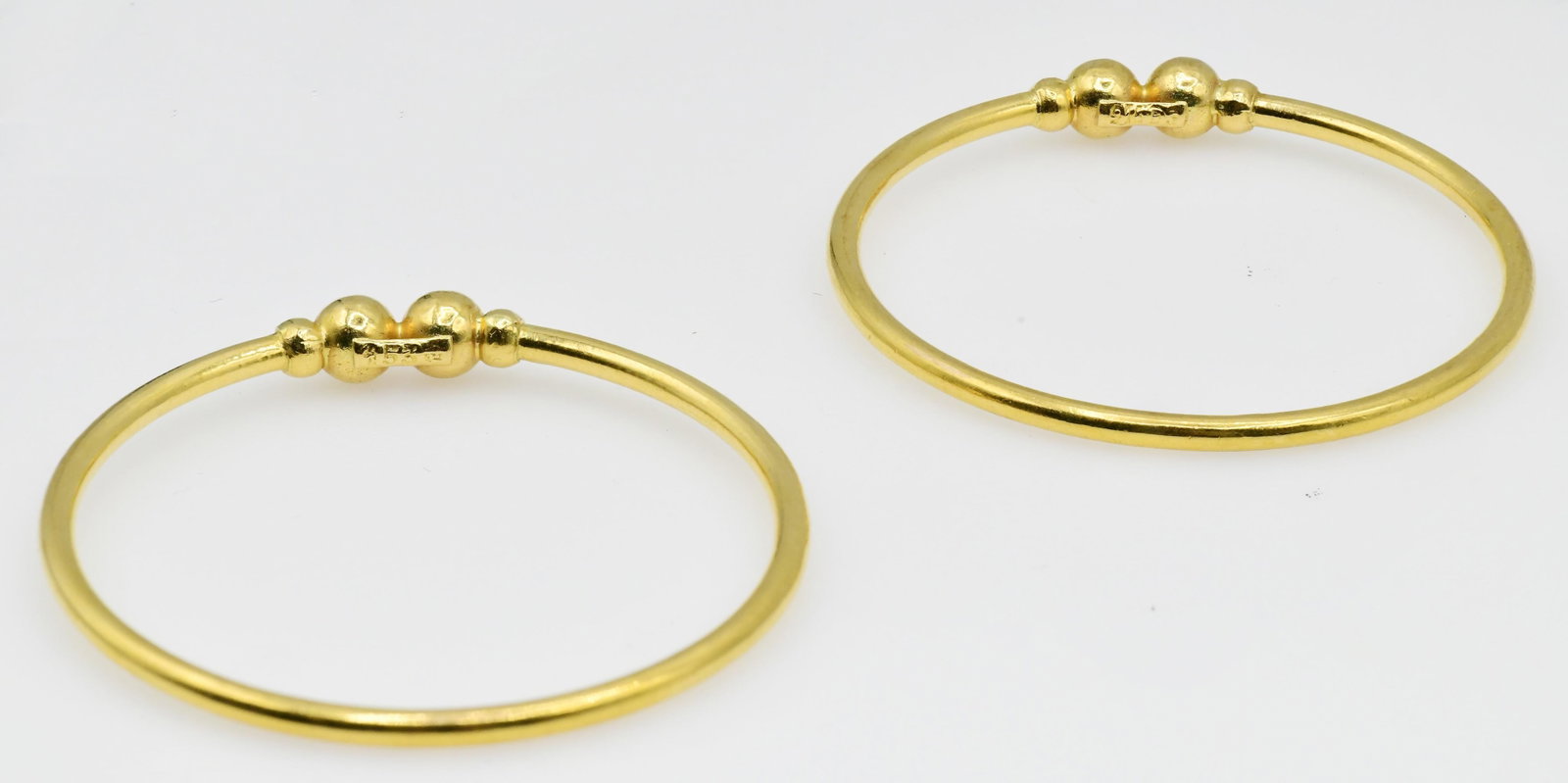 Two 14K Yellow Gold Bangle Bracelets - 3