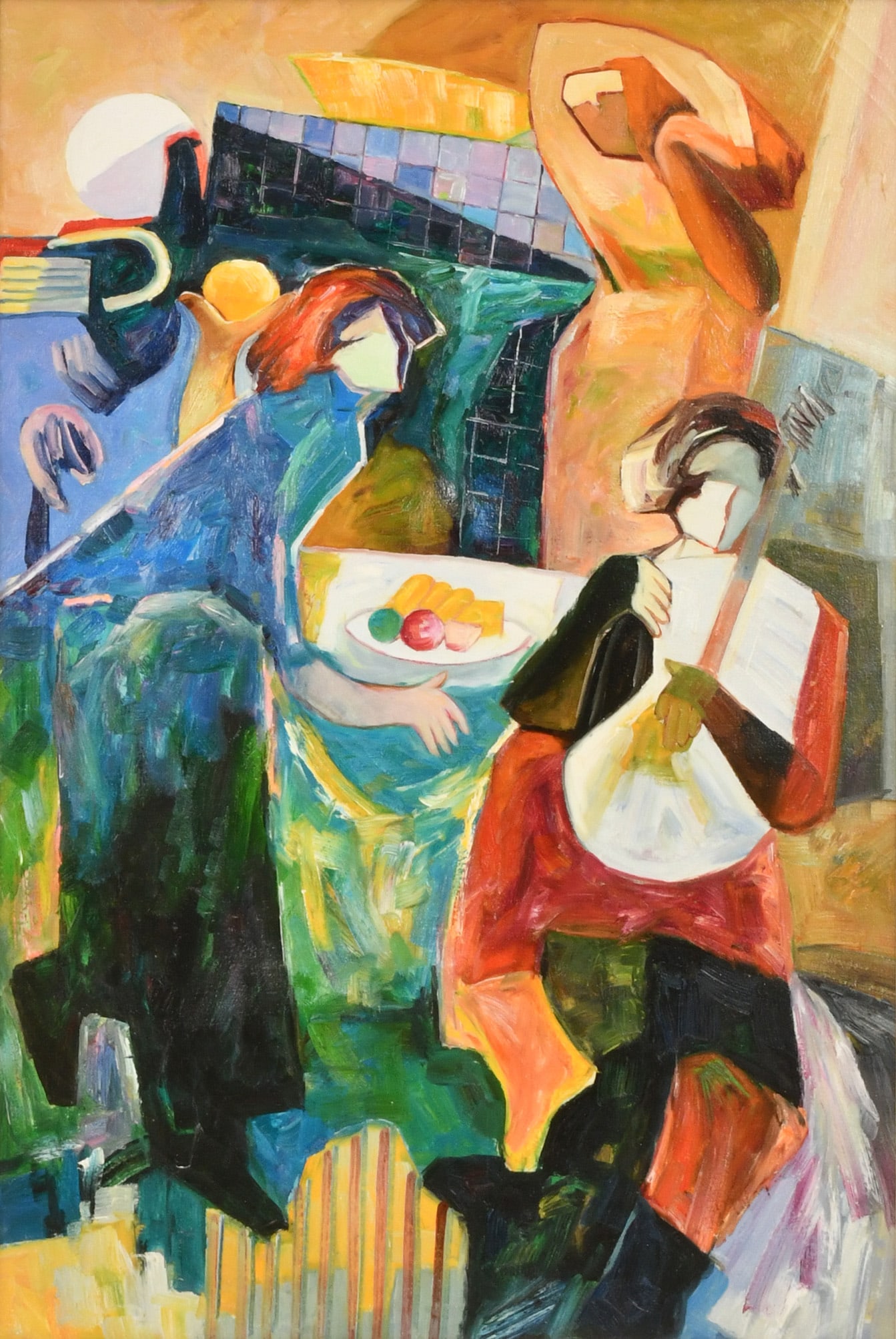 Hessam Abrishami (Iranian, b. 1951), Untitled, Contemporary: Hessam Abrishami (Iranian, b. 1951) Untitled, Contemporary oil on canvas signed lower right 36 x 24 inches (canvas) 48 1/2 x 36 1/2 inches (frame) Provenance: Private Collection, Buffalo, New York