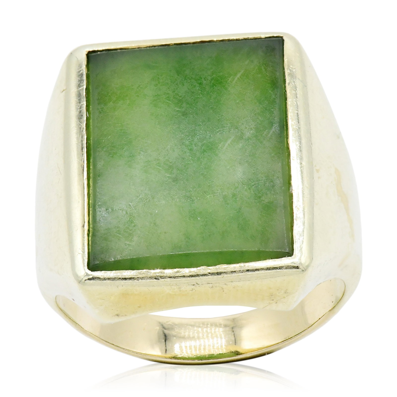 14K Yellow Gold & Jade Ring (1 of 1)