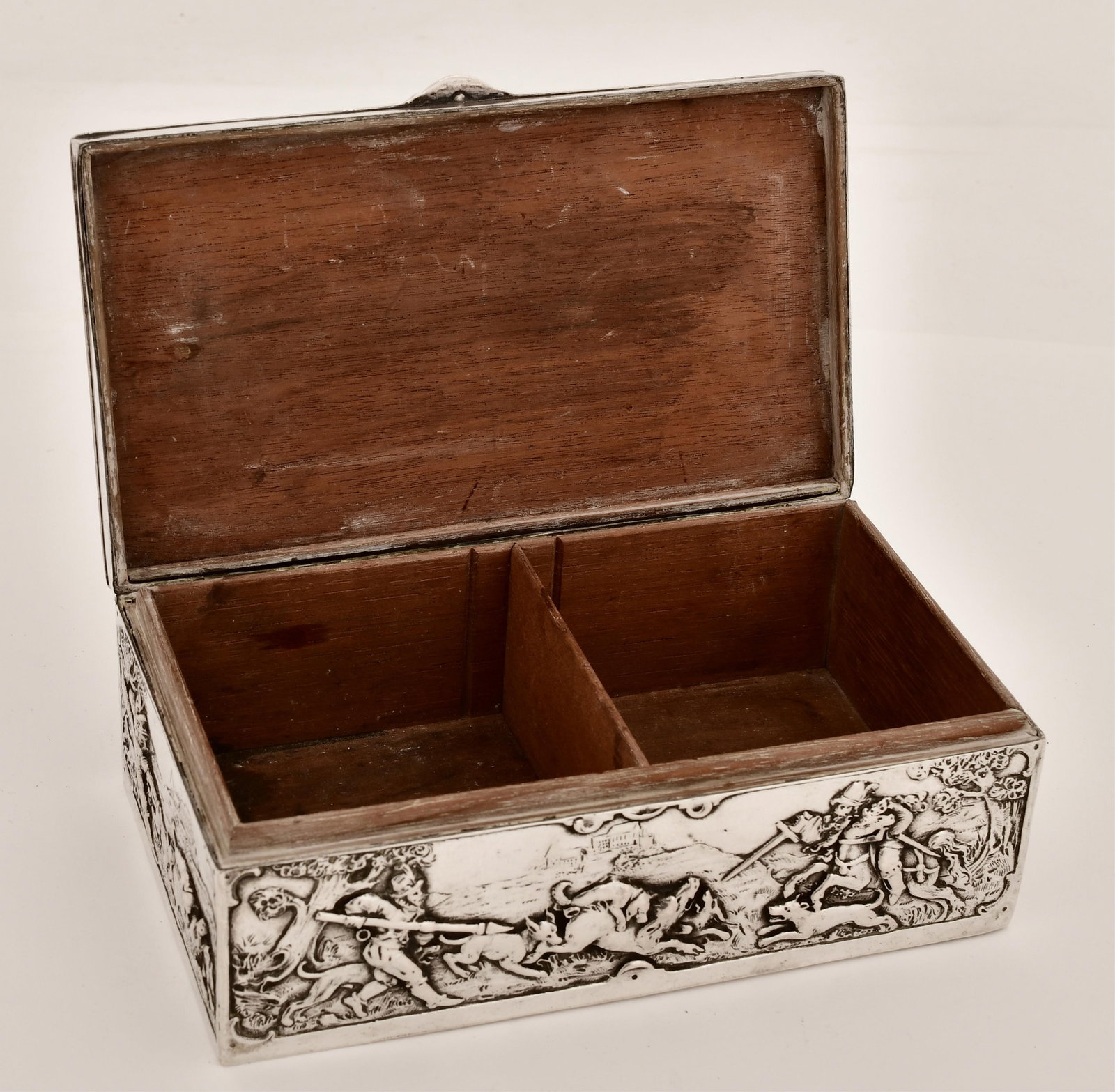Continental Silver Repoussé Box - 6
