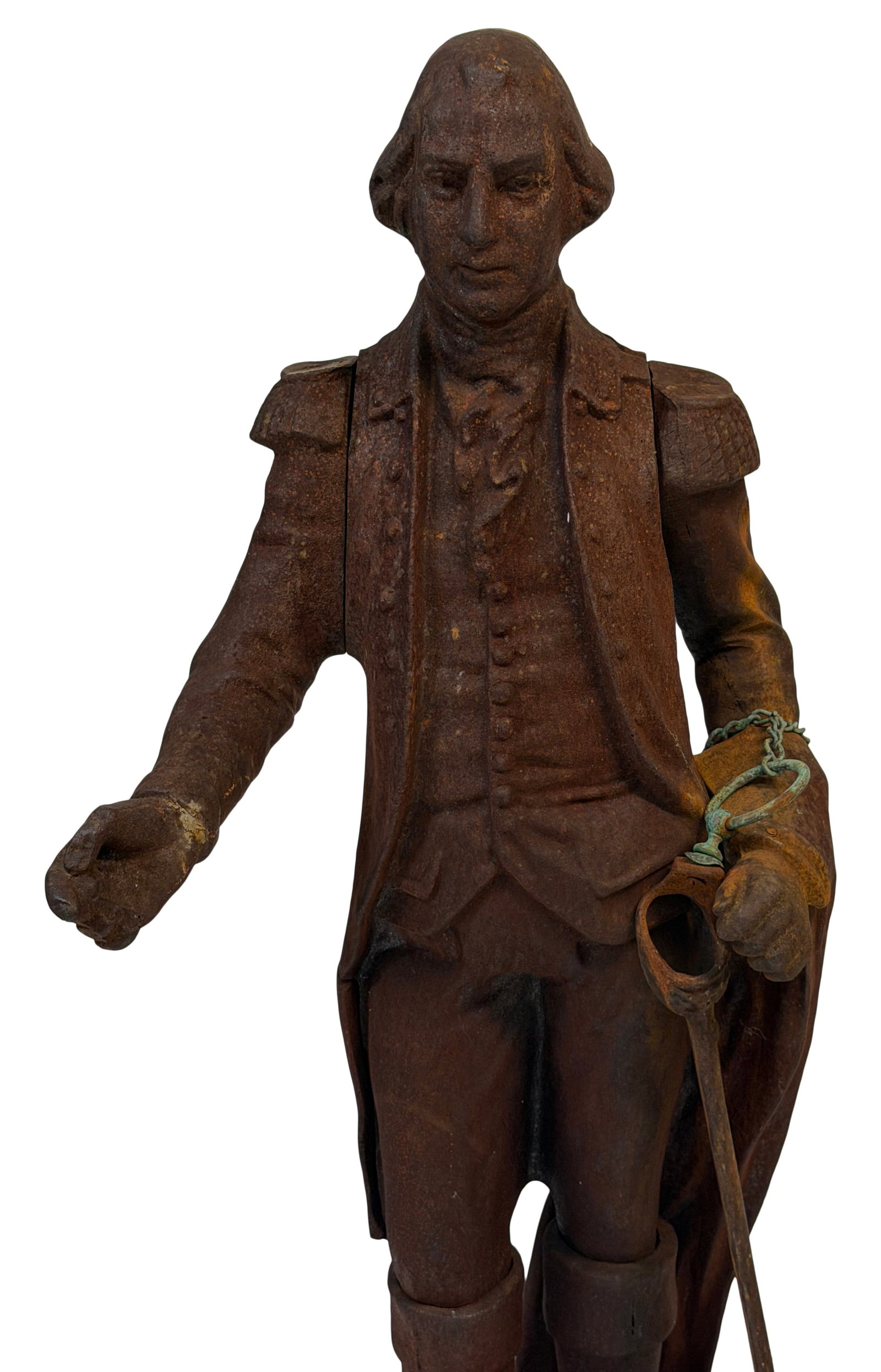 A Pair of American Cast Iron George Washington Boundary Markers - 2