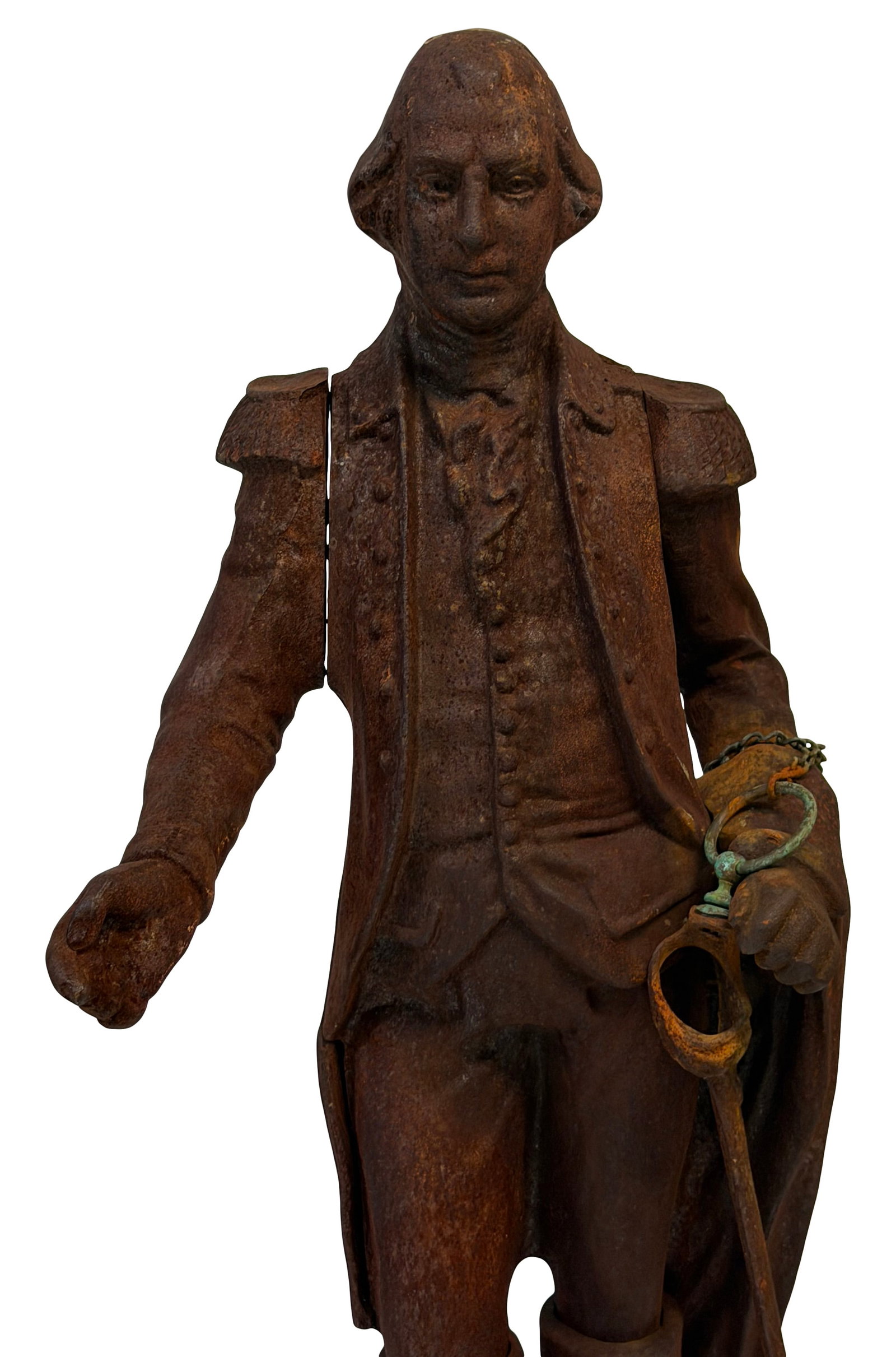 A Pair of American Cast Iron George Washington Boundary Markers - 3