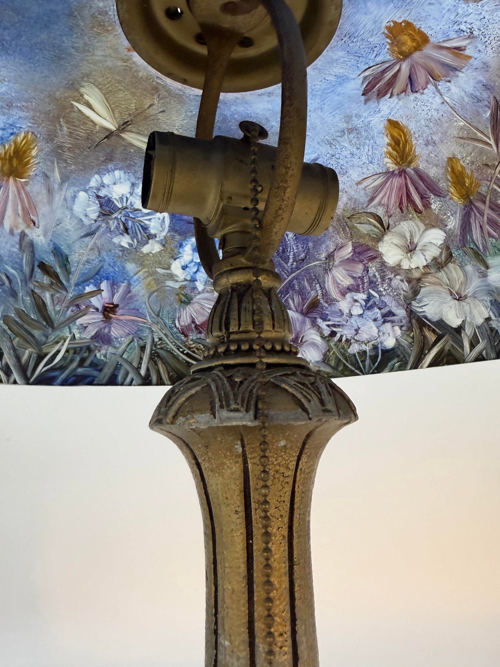 Ulla Darni Reverse Painted Glass Table Lamp - 5