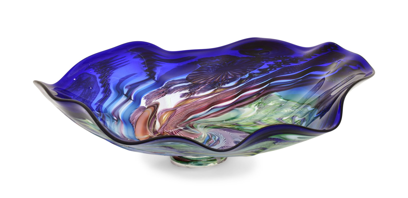 James Nowak (American, b. 1956), Art Glass Charger (1 of 8)
