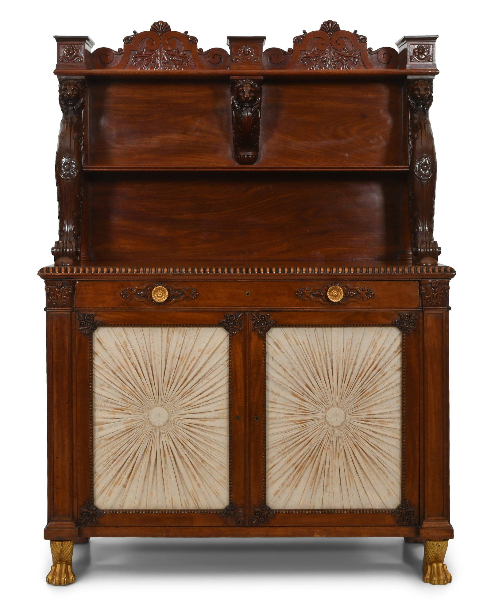 English Regency Mahogany & Gilt Bronze Server (1 of 8)