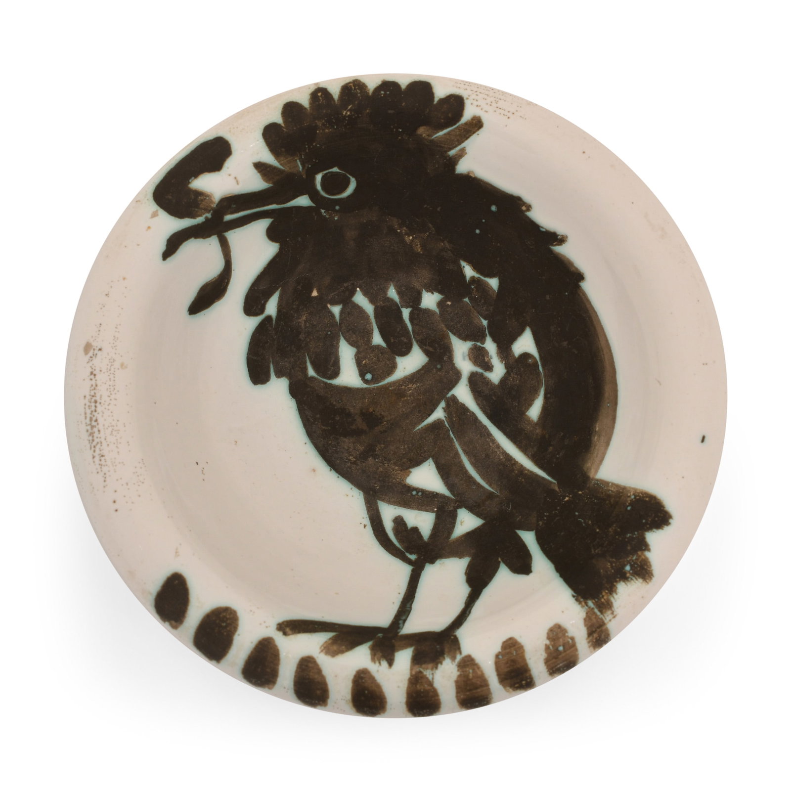 Pablo Picasso (Spanish, 1881-1973), "Oiseau Au Ver" Ashtray (1 of 1)