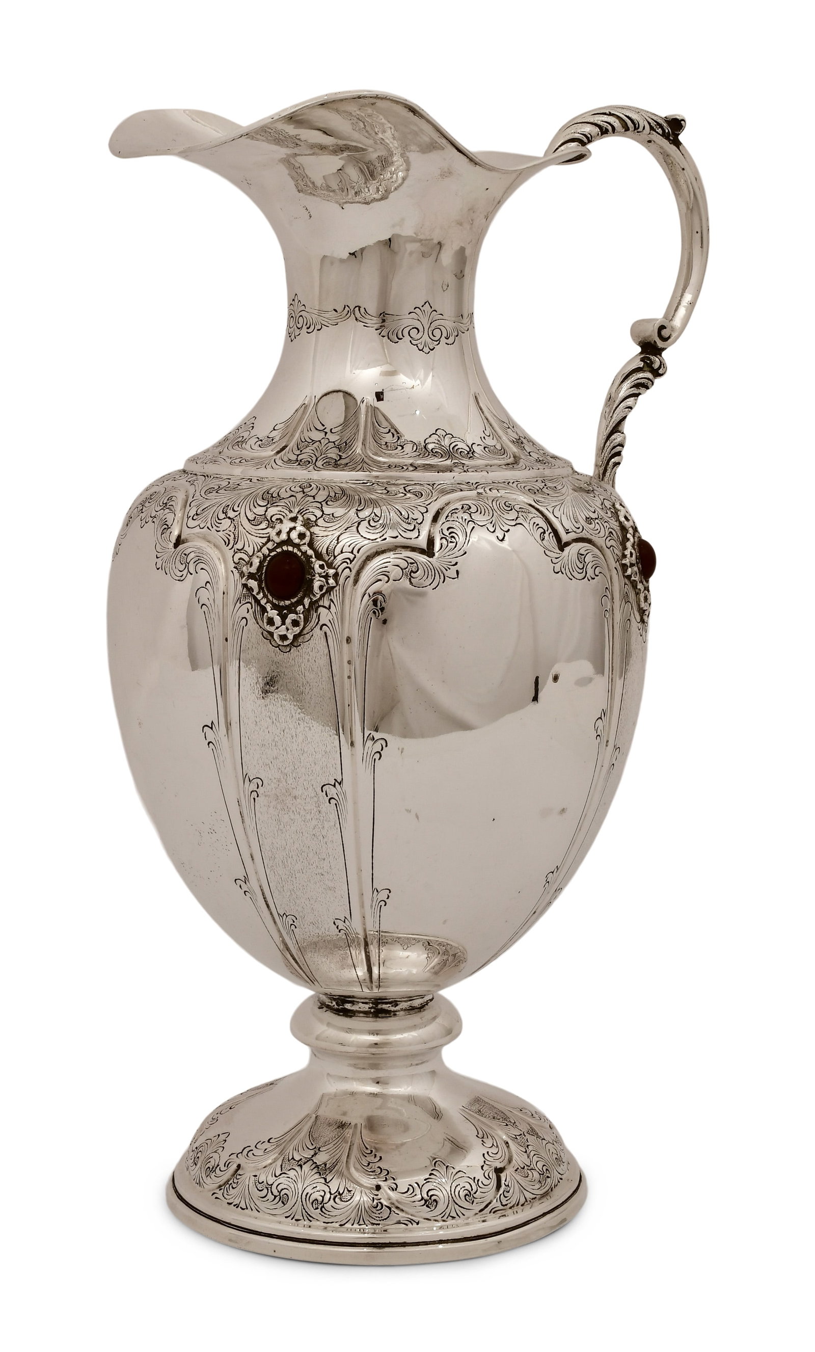 Italian Silver & Jeweled Pitcher (1 of 7)