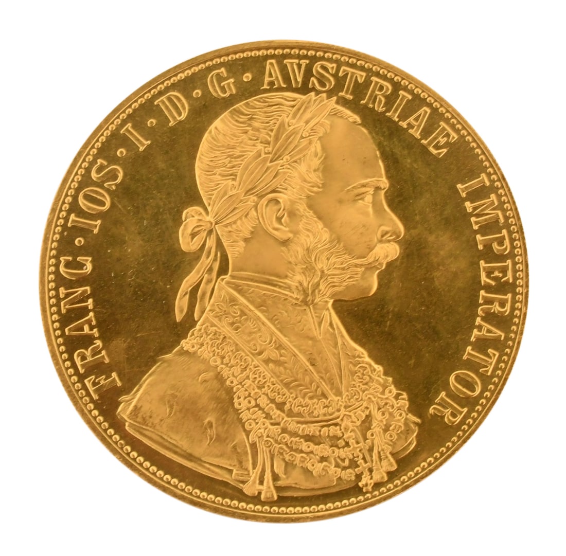 1915 Austrian 4 Ducat Gold Coin (1 of 2)