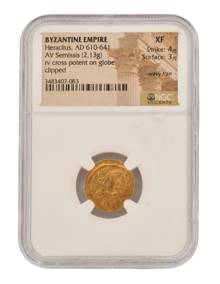 Byzantine Empire Gold Coin, Heraclius (1 of 3)