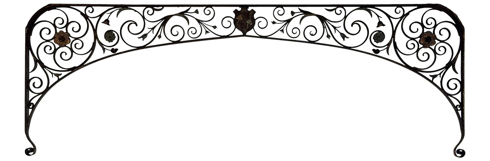 A Large Cast Iron Floral Transom (1 of 3)