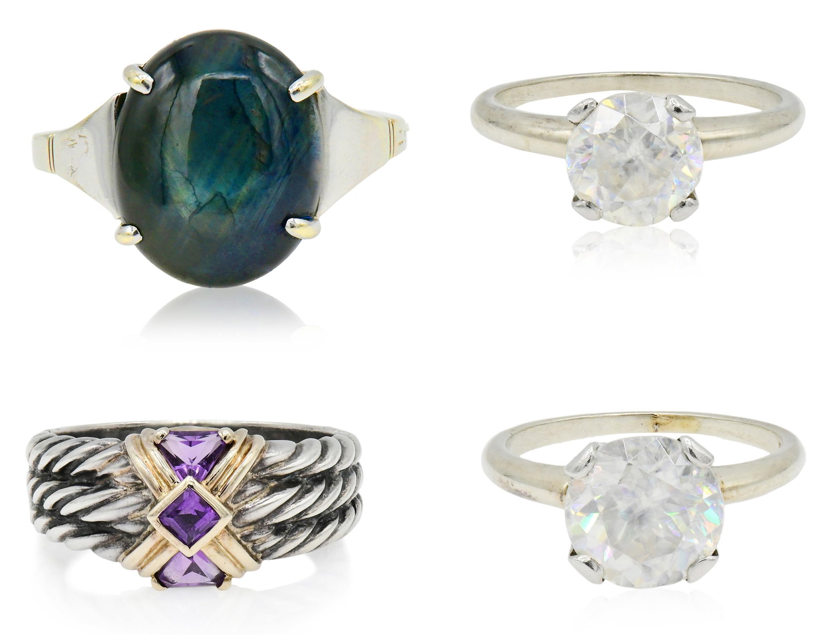 Group of Four 14K Gold Rings (1 of 1)