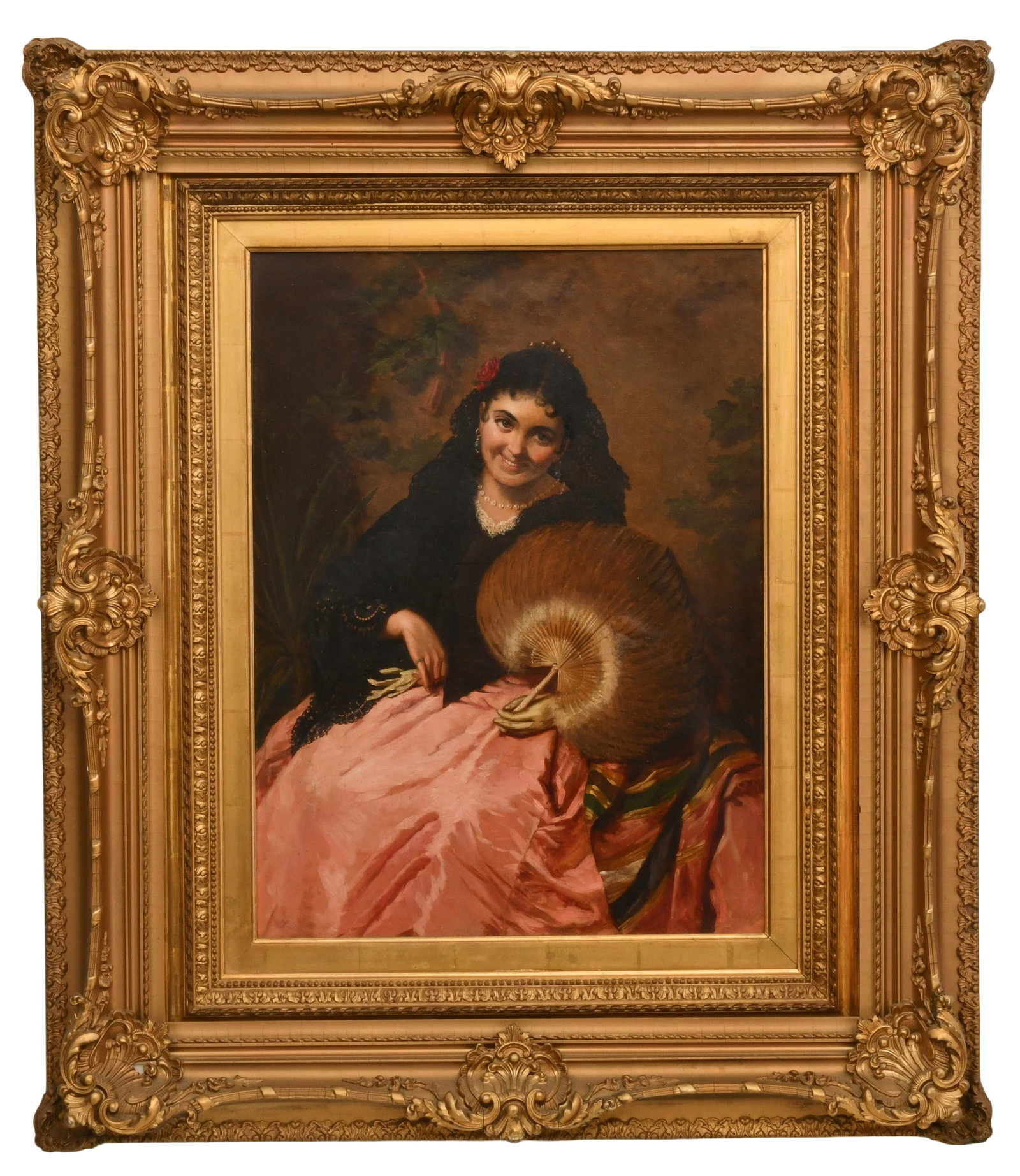 Attr. Clemens Van Den Broeck (Belgian, 1843-1922), Portrait of a Woman (1 of 3)