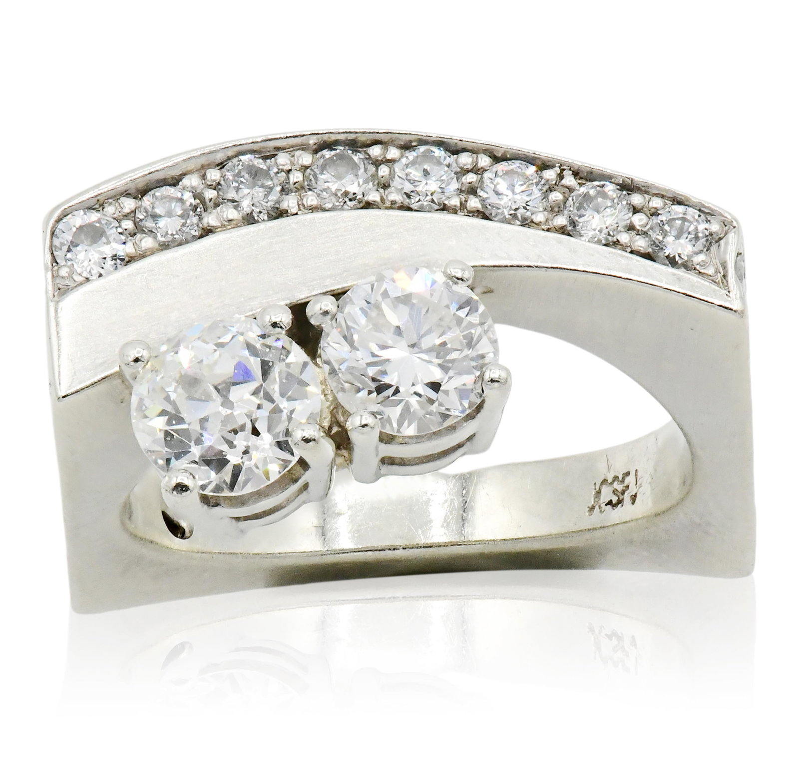 14K White Gold & Diamond Ring (1 of 6)