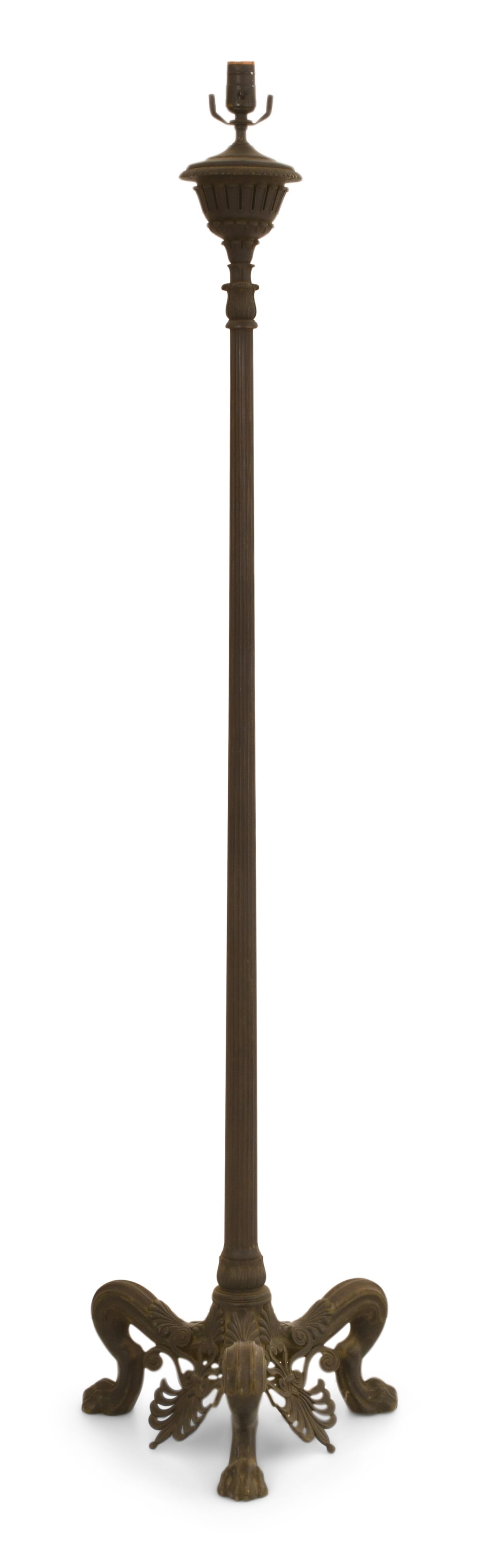 Attr. Edward F. Caldwell & Co. Gilt Bronze Floor Lamp Base (1 of 4)