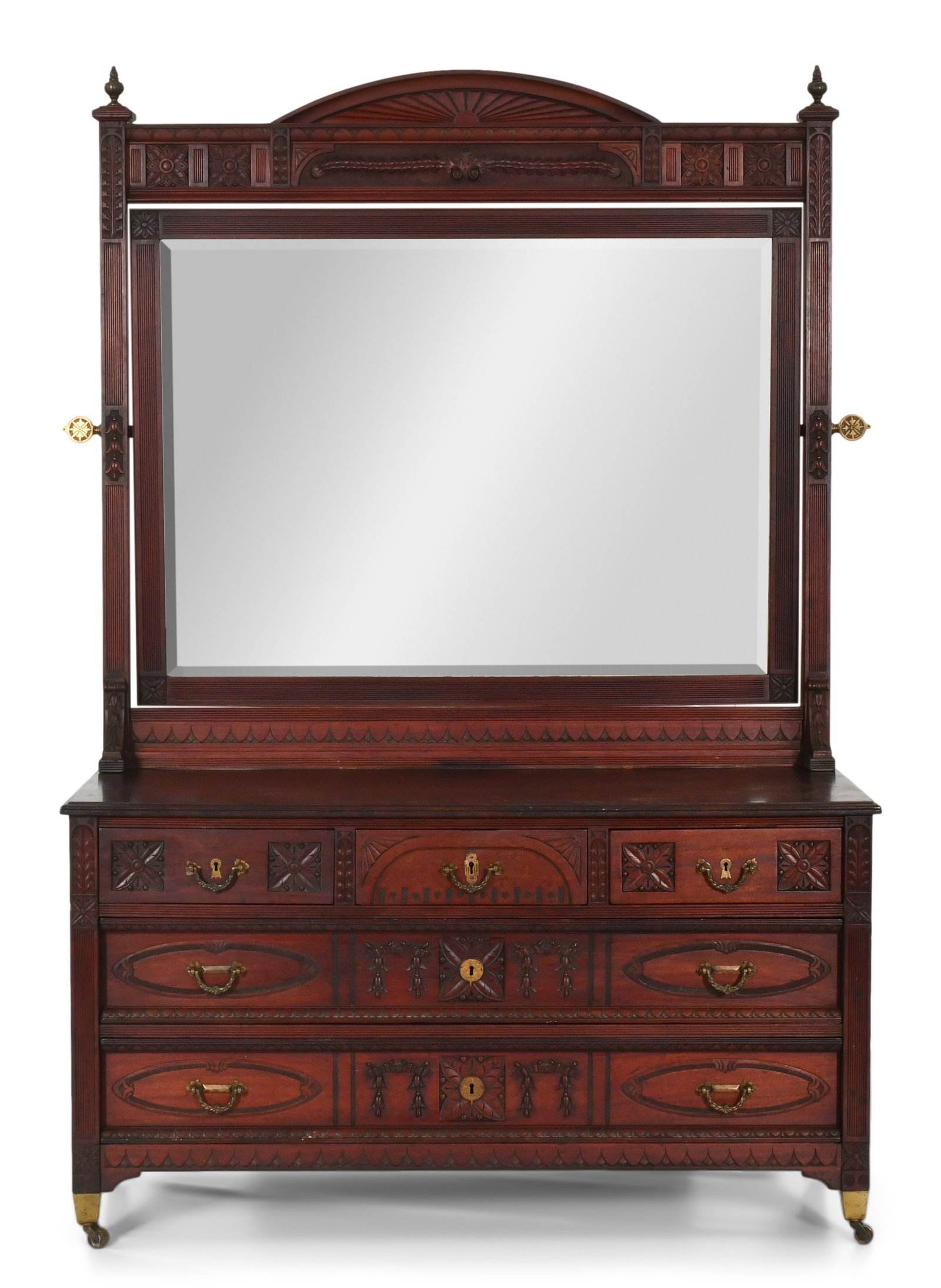 American Aesthetic Movement Mahogany Dresser: American Aesthetic Movement Mahogany Dresser circa 1885 79 x 53 x 24 inches Provenance: Private Collection, Pennsylvania