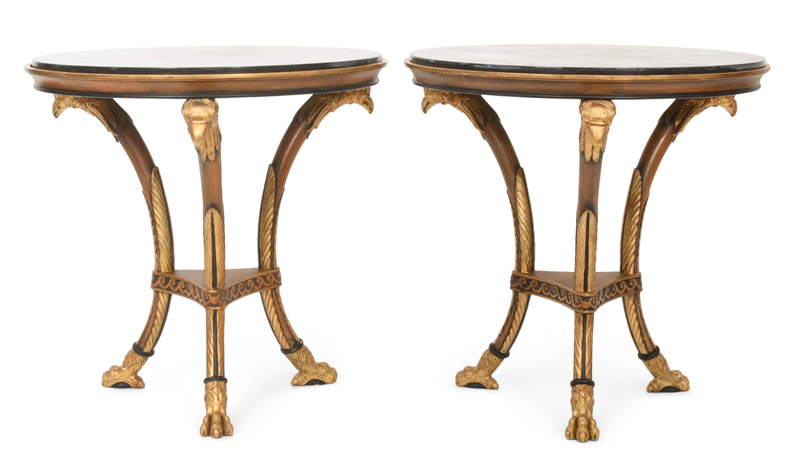 A Pair of Carved & Giltwood Eagle Tables with Slate Tops (1 of 6)