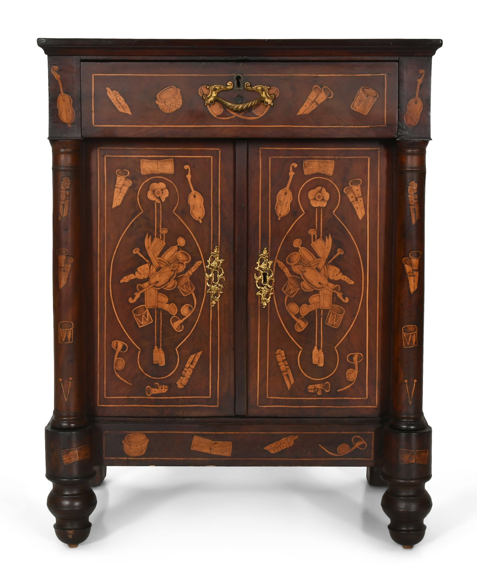 19th Century Continental Marquetry Server (1 of 8)
