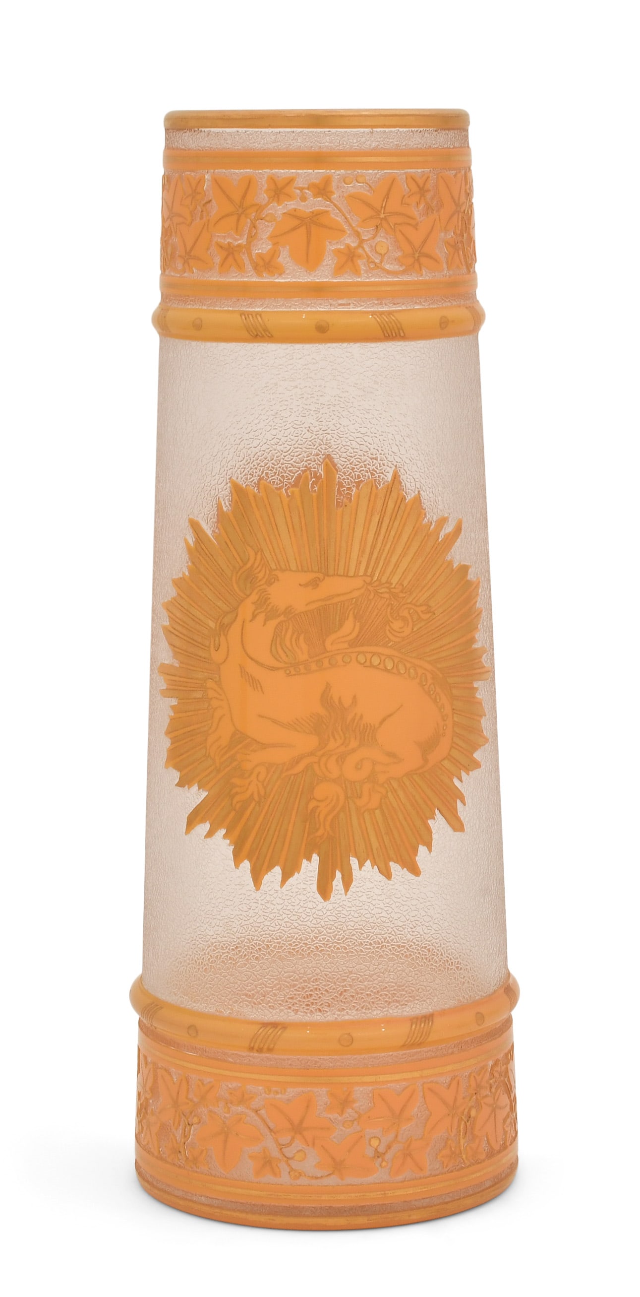 Attributed to Baccarat, Cameo Glass Vase (1 of 6)