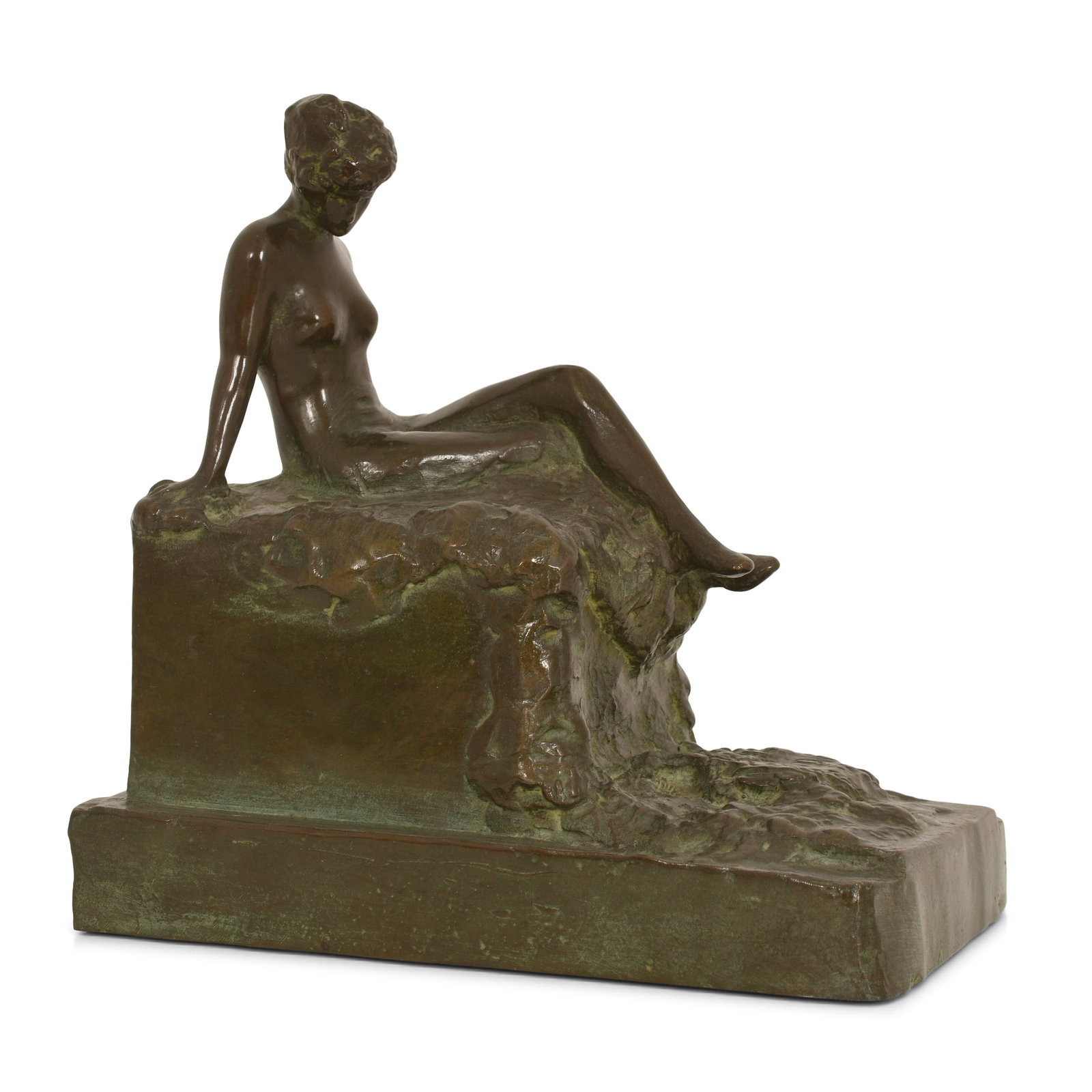 Gorham Co. Bronze Sculpture of a Seated Female Nude, Retailed by Black, Starr & Frost: Gorham Co. Bronze Sculpture of a Seated Female Nude, Retailed by Black, Starr & Frost early 20th century marked "Black, Starr & Frost, Gorham, Etude" 7 x 7 x 4 inches Provenance: Property from an Impo