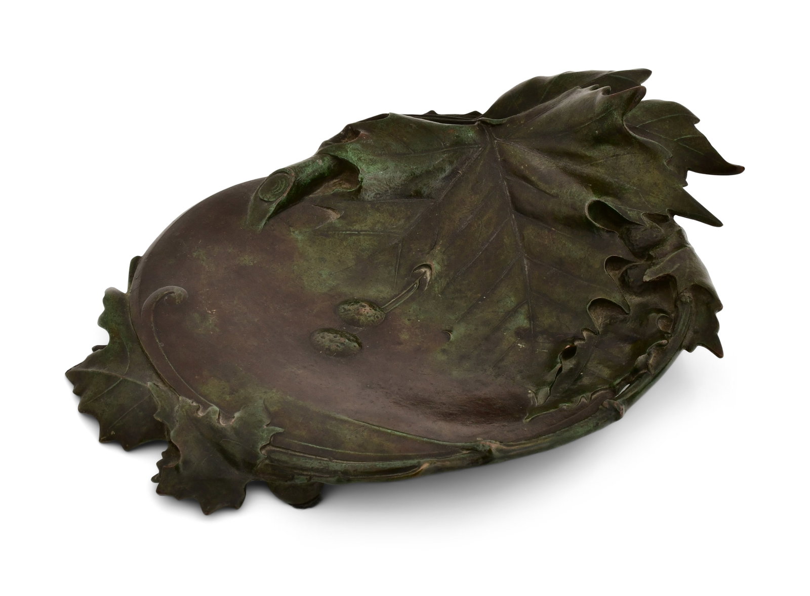 Gorham Co. Bronze Leaf Plate (1 of 7)