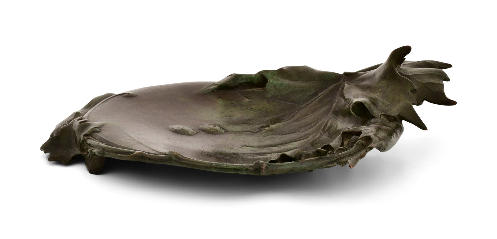 Gorham Co. Bronze Leaf Plate - 2