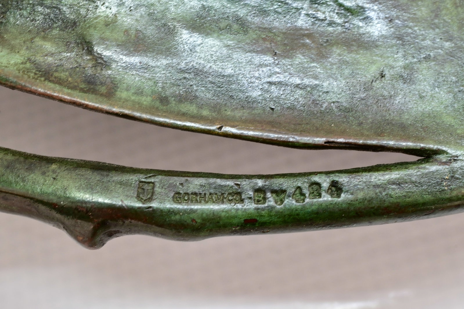 Gorham Co. Bronze Leaf Plate - 7