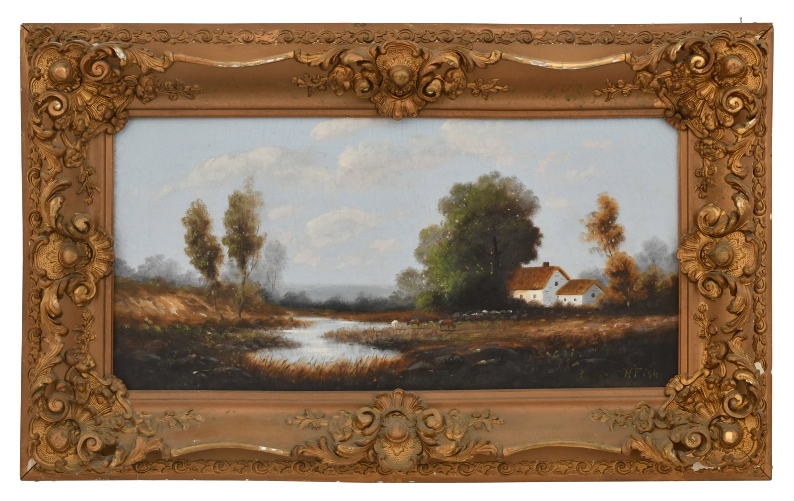 Henrietta Fish (American, 1856-1925), Landscape with Homestead (1 of 1)