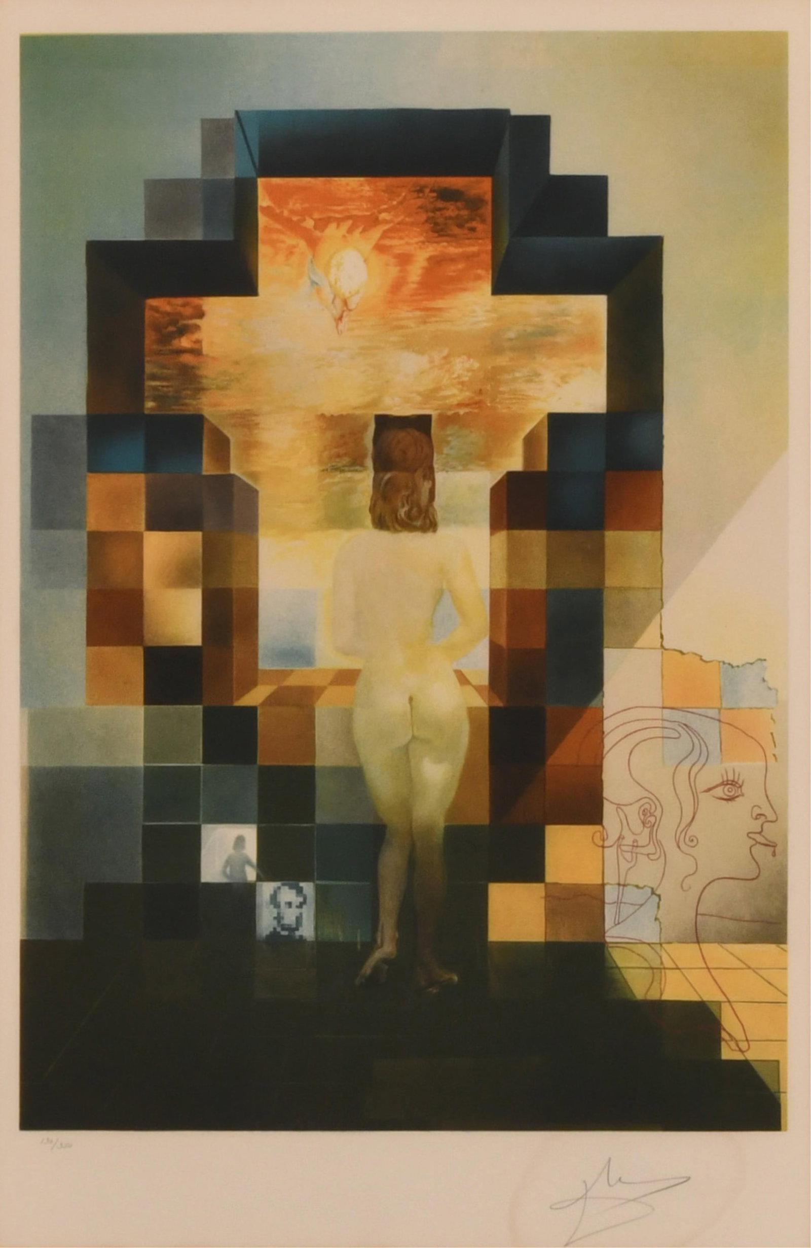 Salvador Dali (Spanish, 1904-1989), Lincoln in Dali Vision (1 of 8)