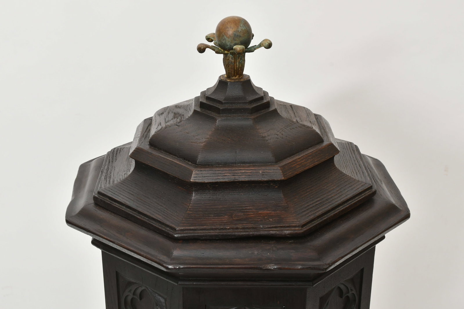 Gothic Revival Oak Cellarette - 3
