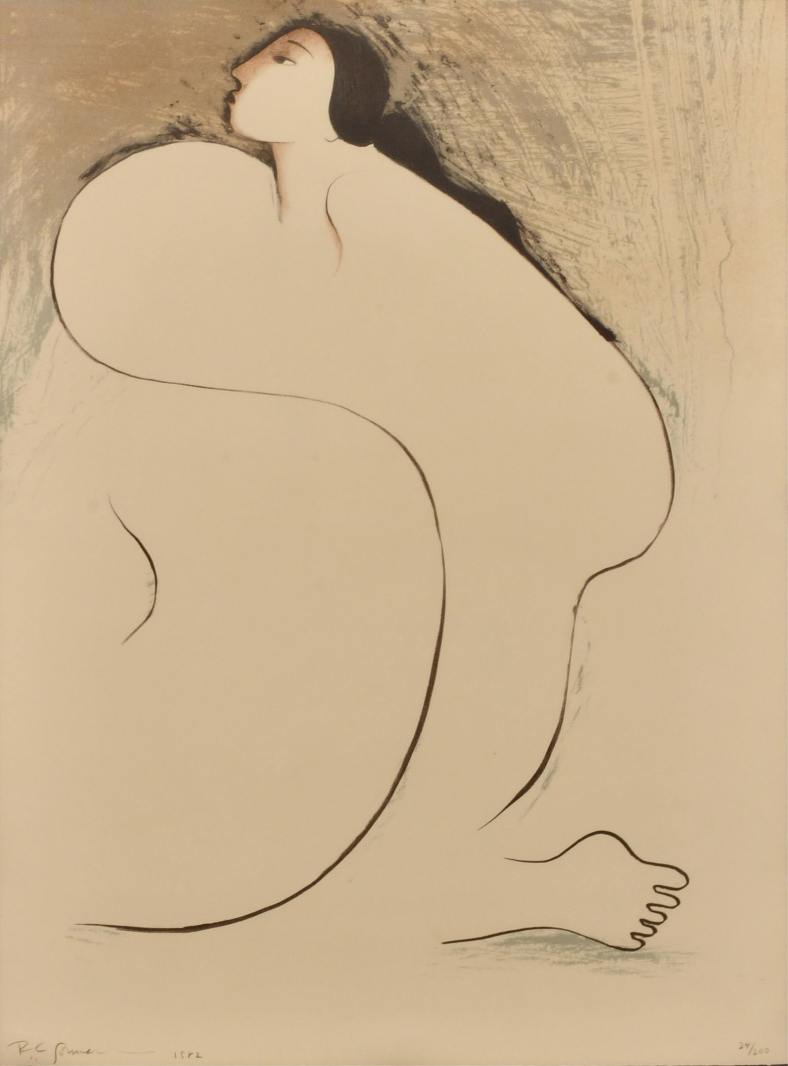 R.C. Gorman (American 1931-2005), "Luana" (1 of 6)