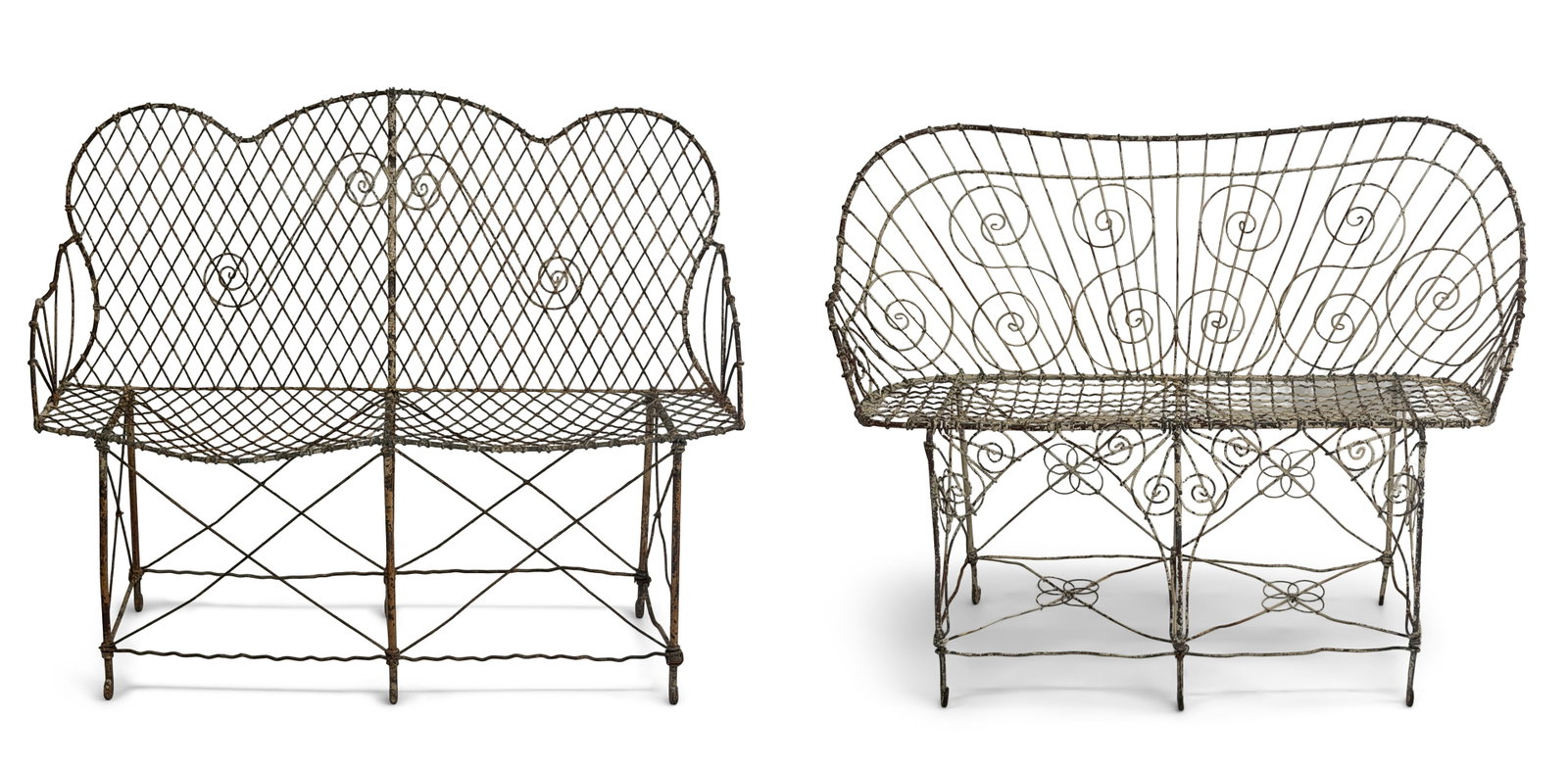 Two Victorian Wire Benches (1 of 1)