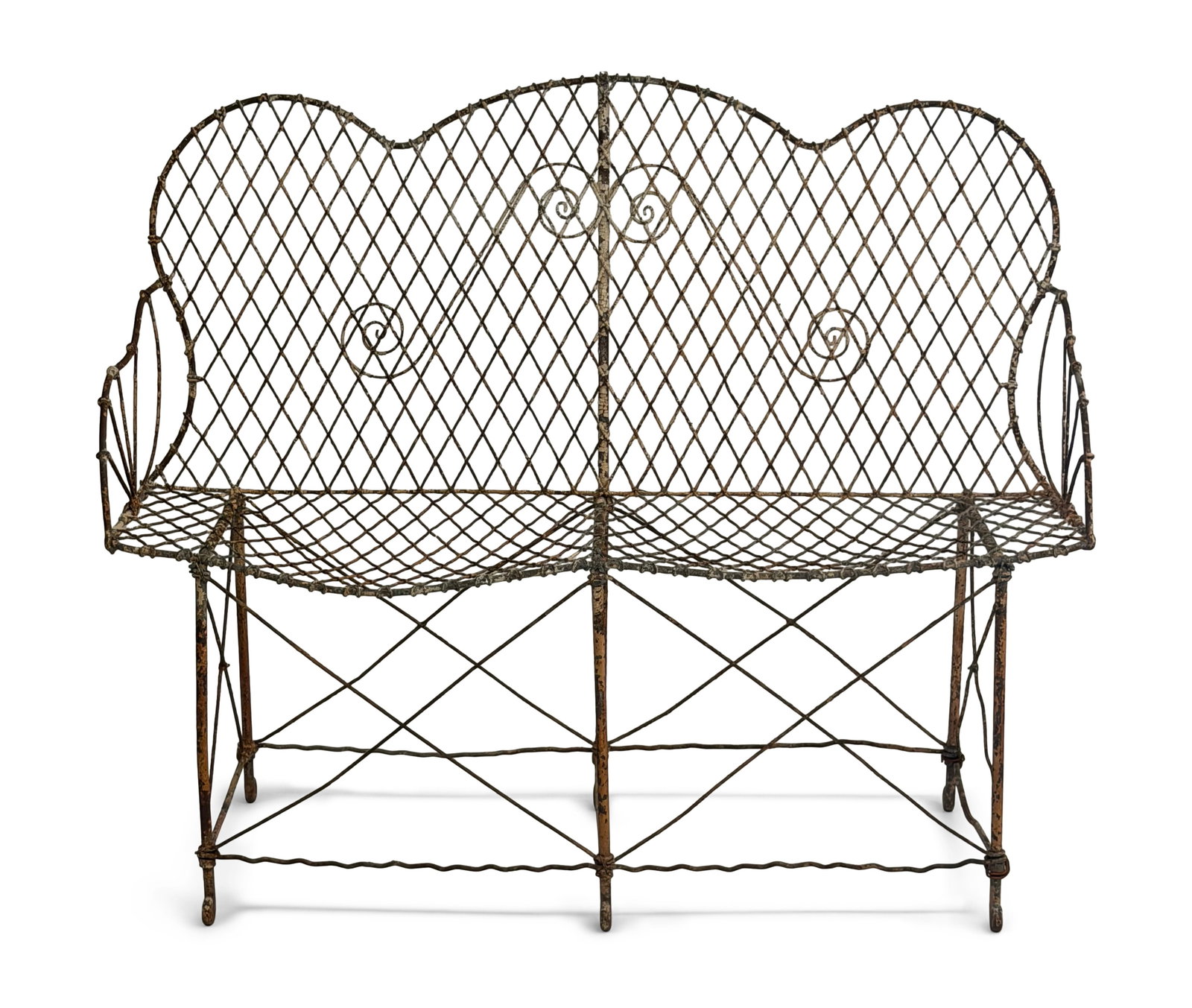 Two Victorian Wire Benches - 5