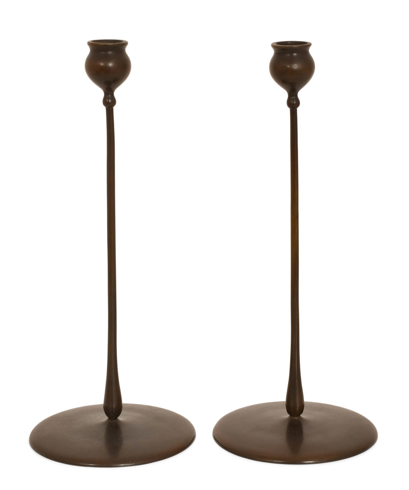Attr. Robert R. Jarvie (1865-1941), Pair of Bronze Candlesticks (1 of 4)