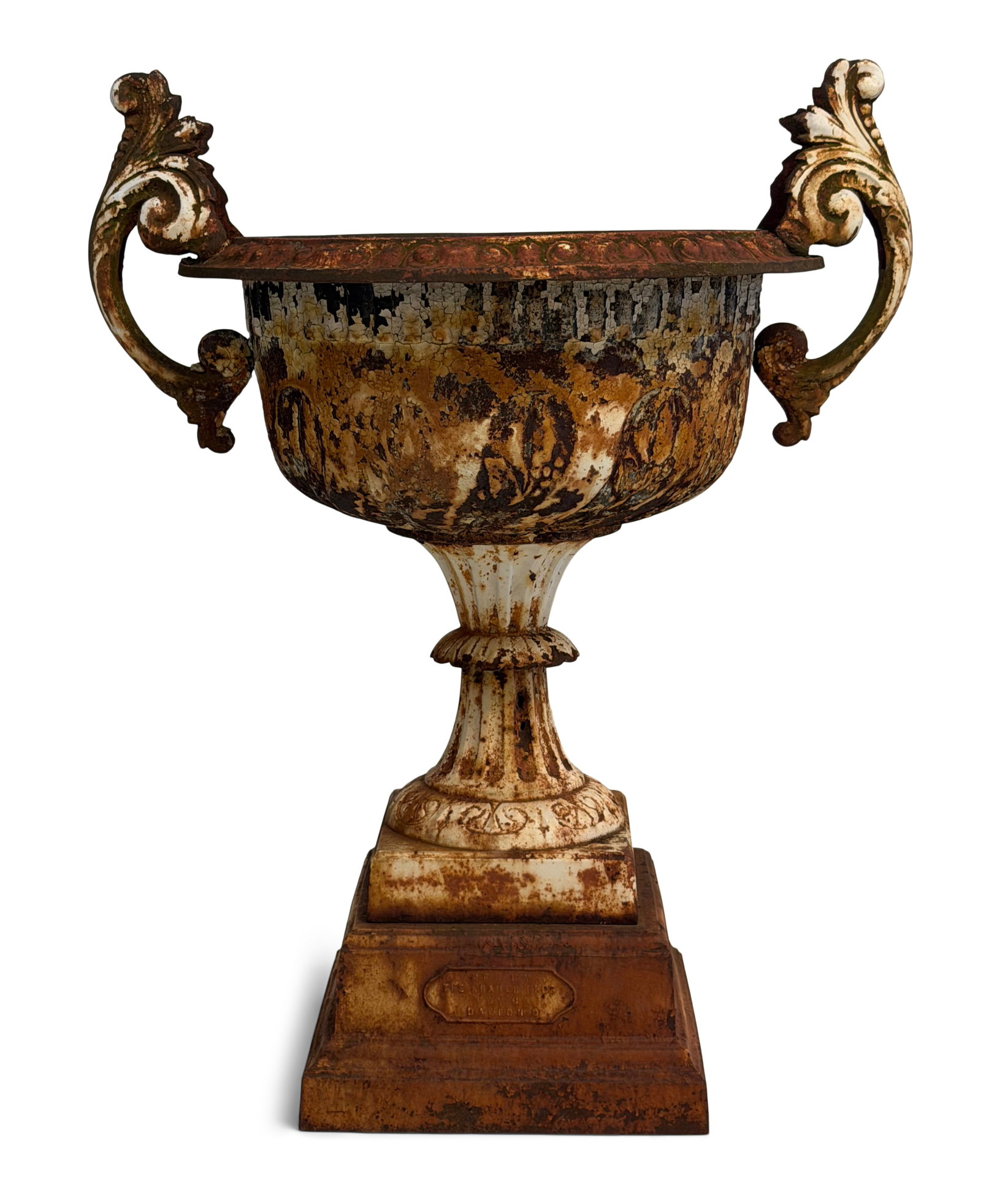 Kramer Bros. Foundry Co. Cast Iron Two-Handled Urn (1 of 1)