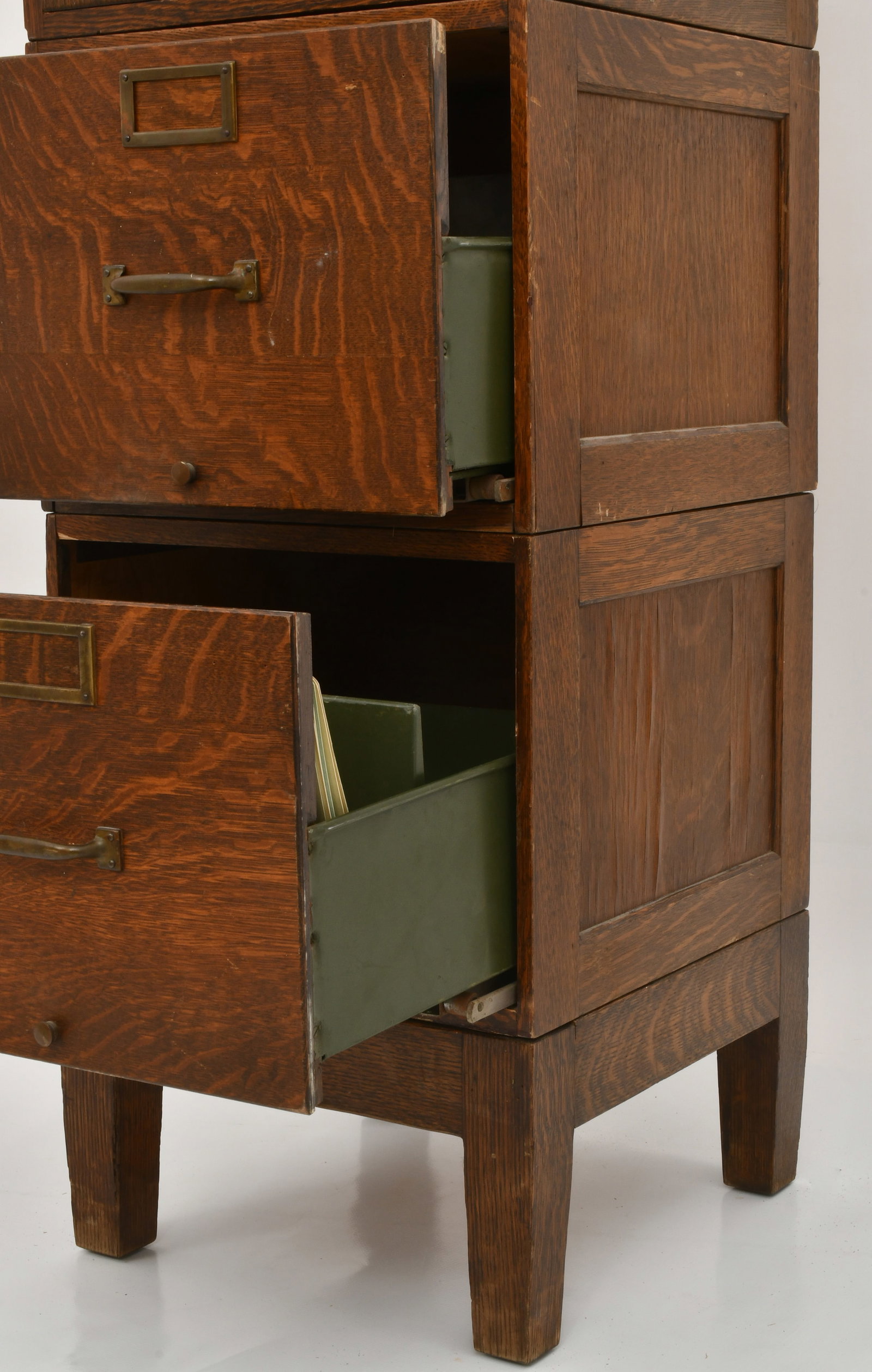 Globe Oak Stacking File Cabinet - 5