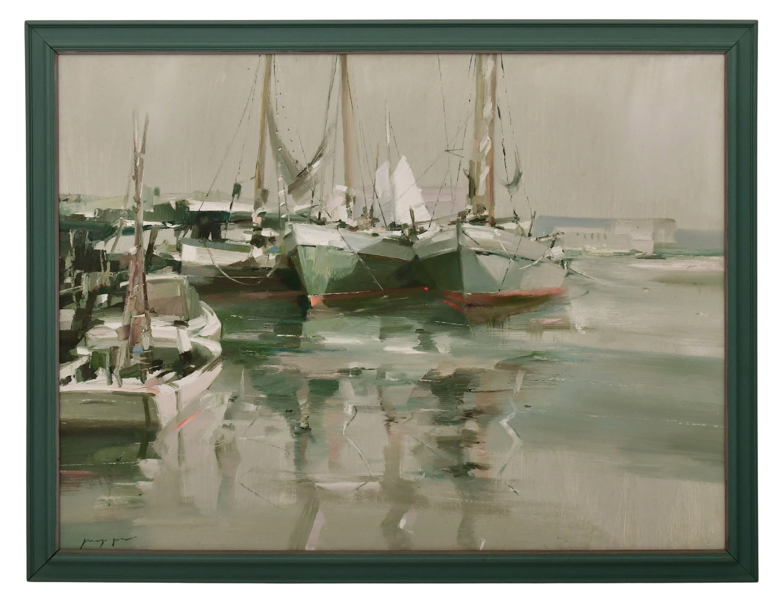 Charles C. Gruppe (American, 1928-2019), Harbor Scene (1 of 3)