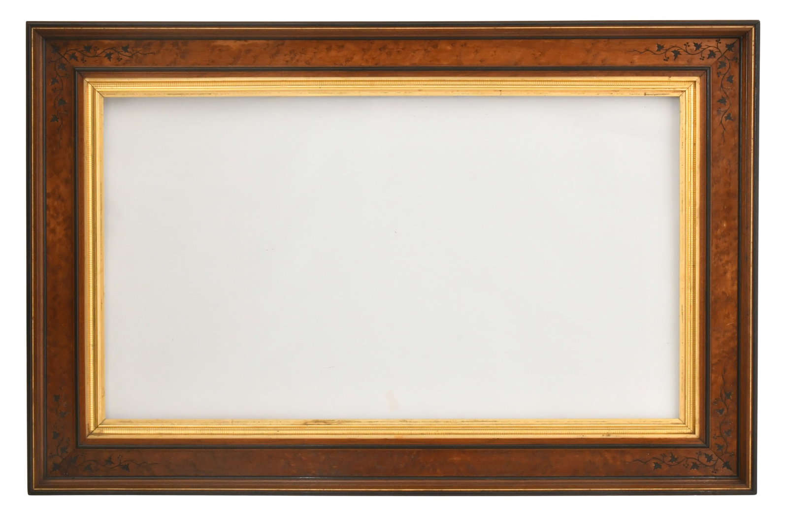 Renaissance Revival Gilt, Burl & Incised Walnut Frame (1 of 1)