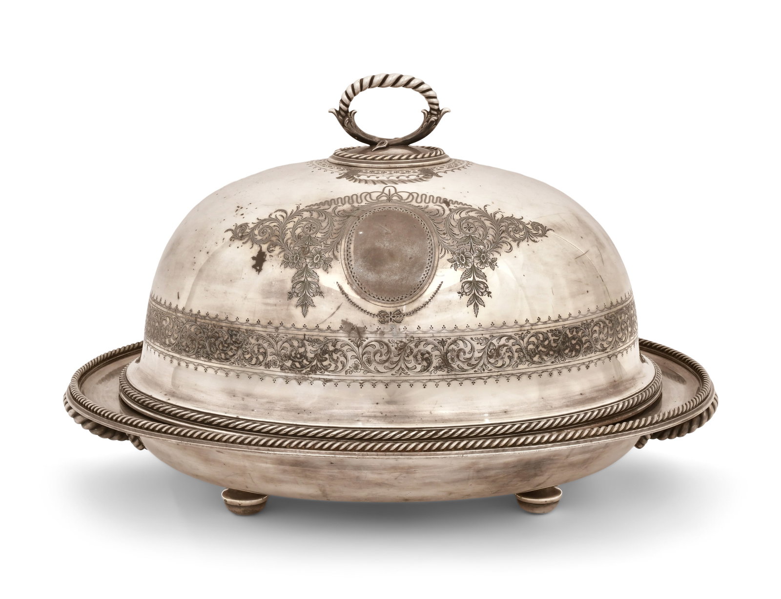 Elkington & Co. Silverplate Turkey Dome & Hot Water Base Platter (1 of 10)
