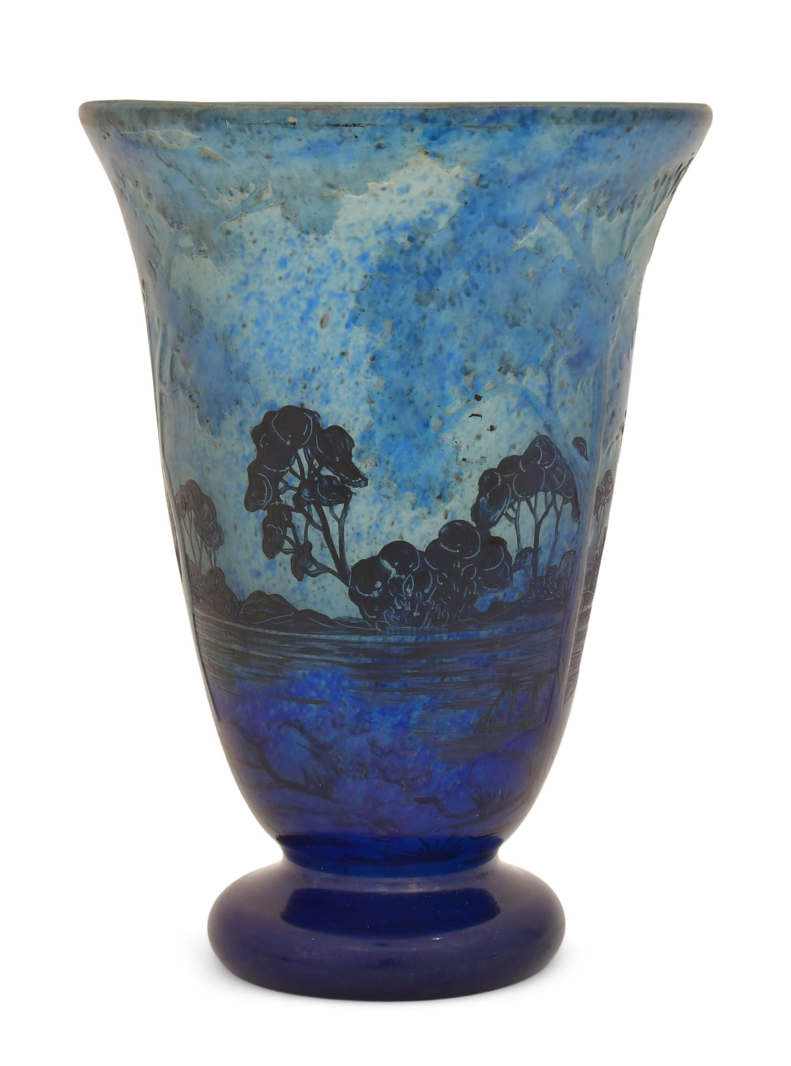 André Delatte, Nancy, Art Glass Scenic Vase: André Delatte, Nancy, Art Glass Scenic Vase early 20th century marked "A. Delatte, Nancy" 6 3/4 x 4 3/4 inches Provenance: Private Collection, Massachusetts Other Notes: Fontaine's Auction Galler