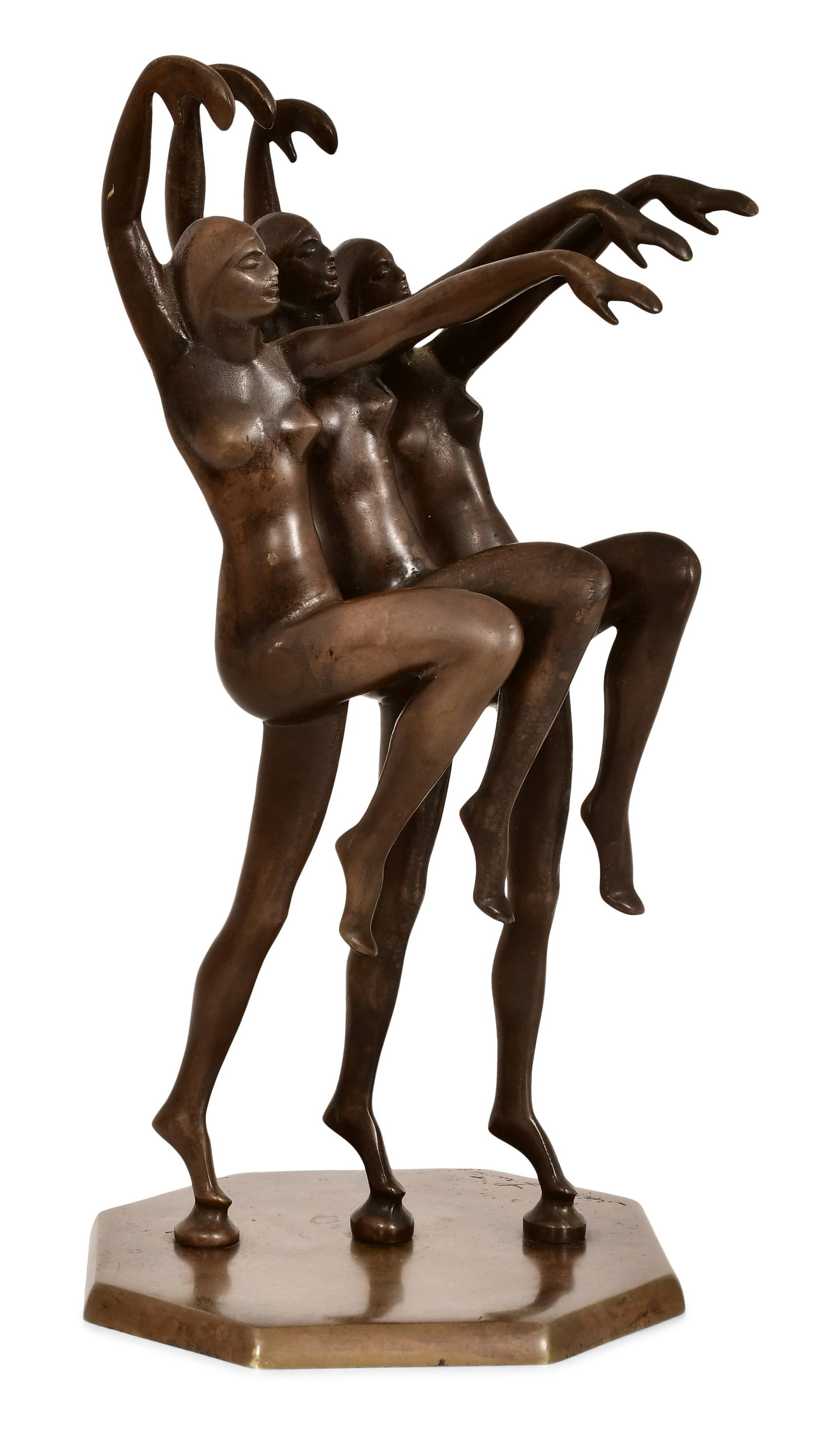 Henri Lauter (French, 20th Century), Three Dancers Bronze Sculpture (1 of 7)