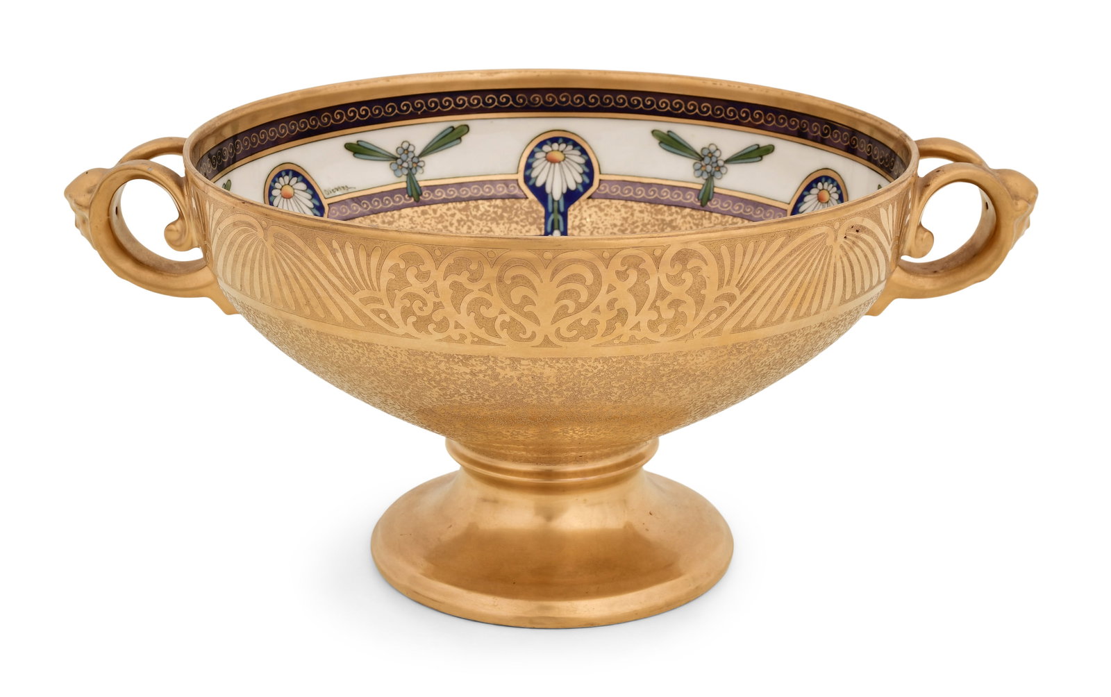 Osborne Art Nouveau Porcelain Two-Handled Centerpiece (1 of 1)