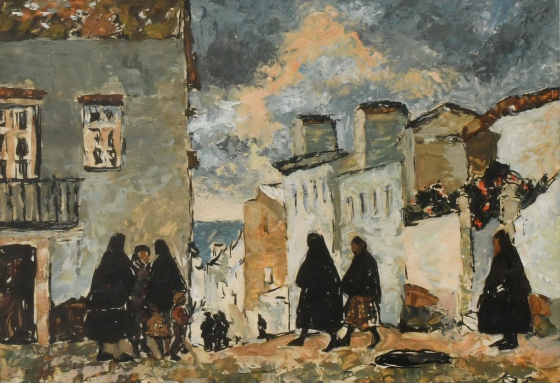Ruth E. Hoffman (American, 1902-1968), "Dark Figures" (1 of 4)