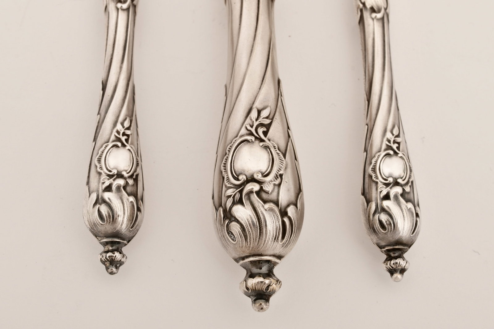 Julius Herz .800 Silver Serving Set with Case - 3